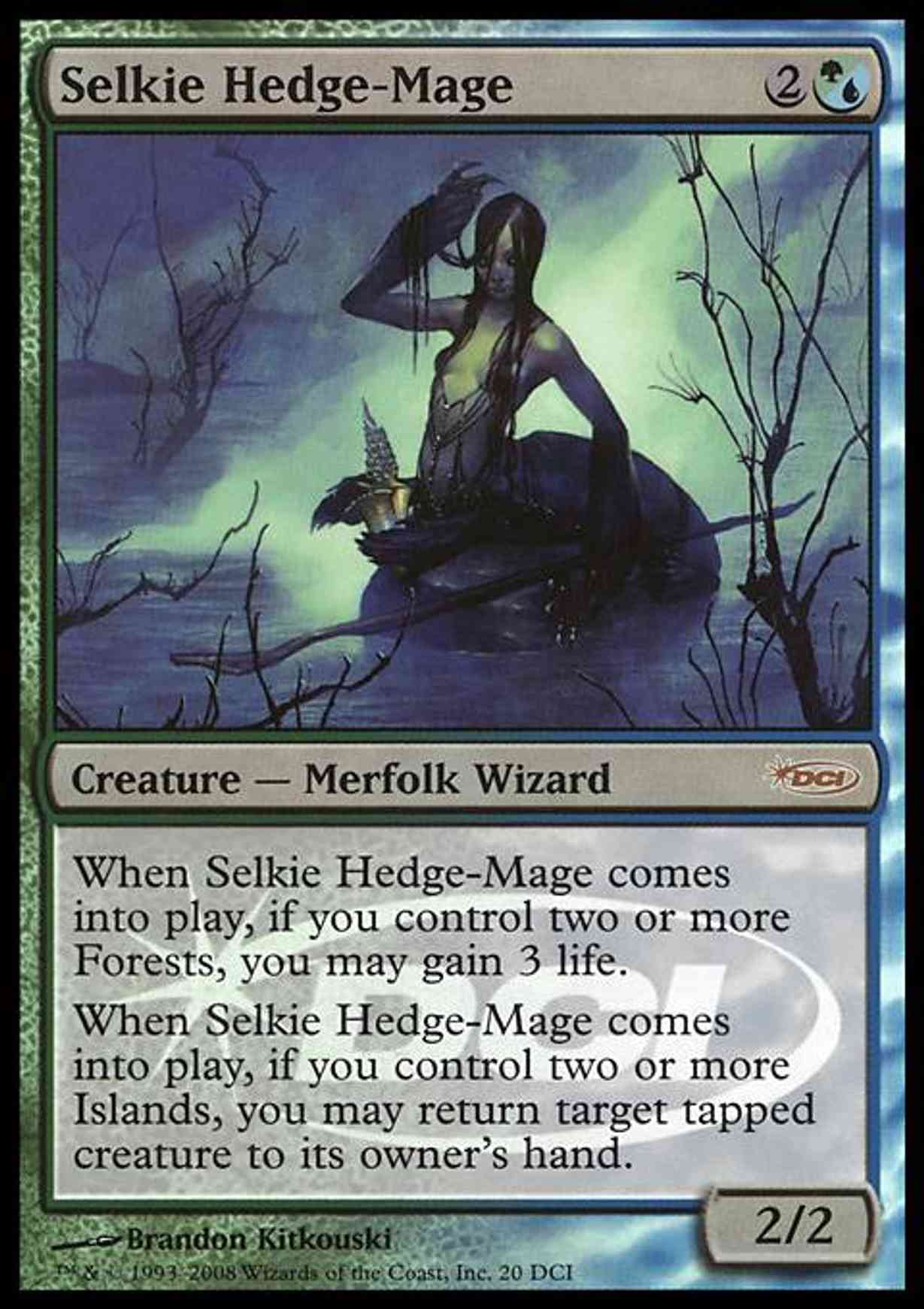Selkie Hedge-Mage magic card front
