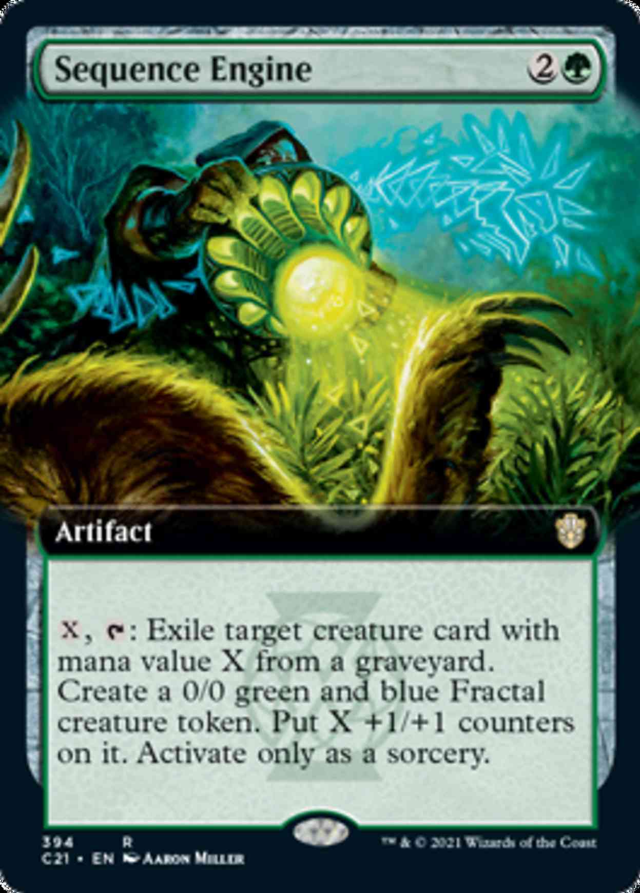 Sequence Engine (Extended Art) magic card front