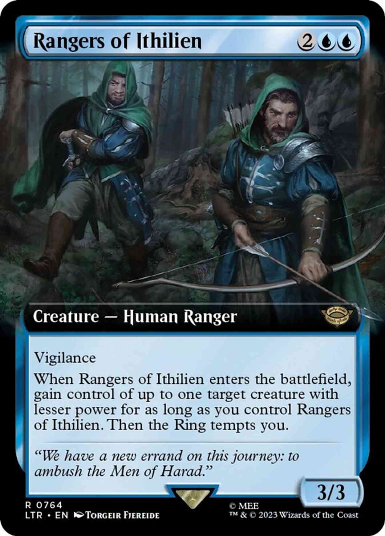 Rangers of Ithilien (Extended Art) (Surge Foil) magic card front