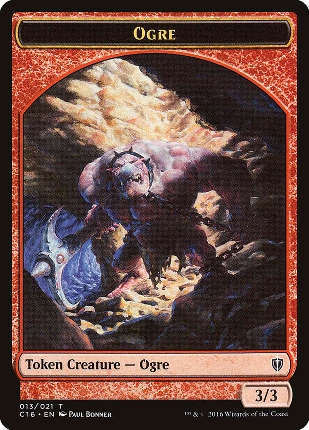 Ogre // Bird (Blue) Double-sided Token magic card front