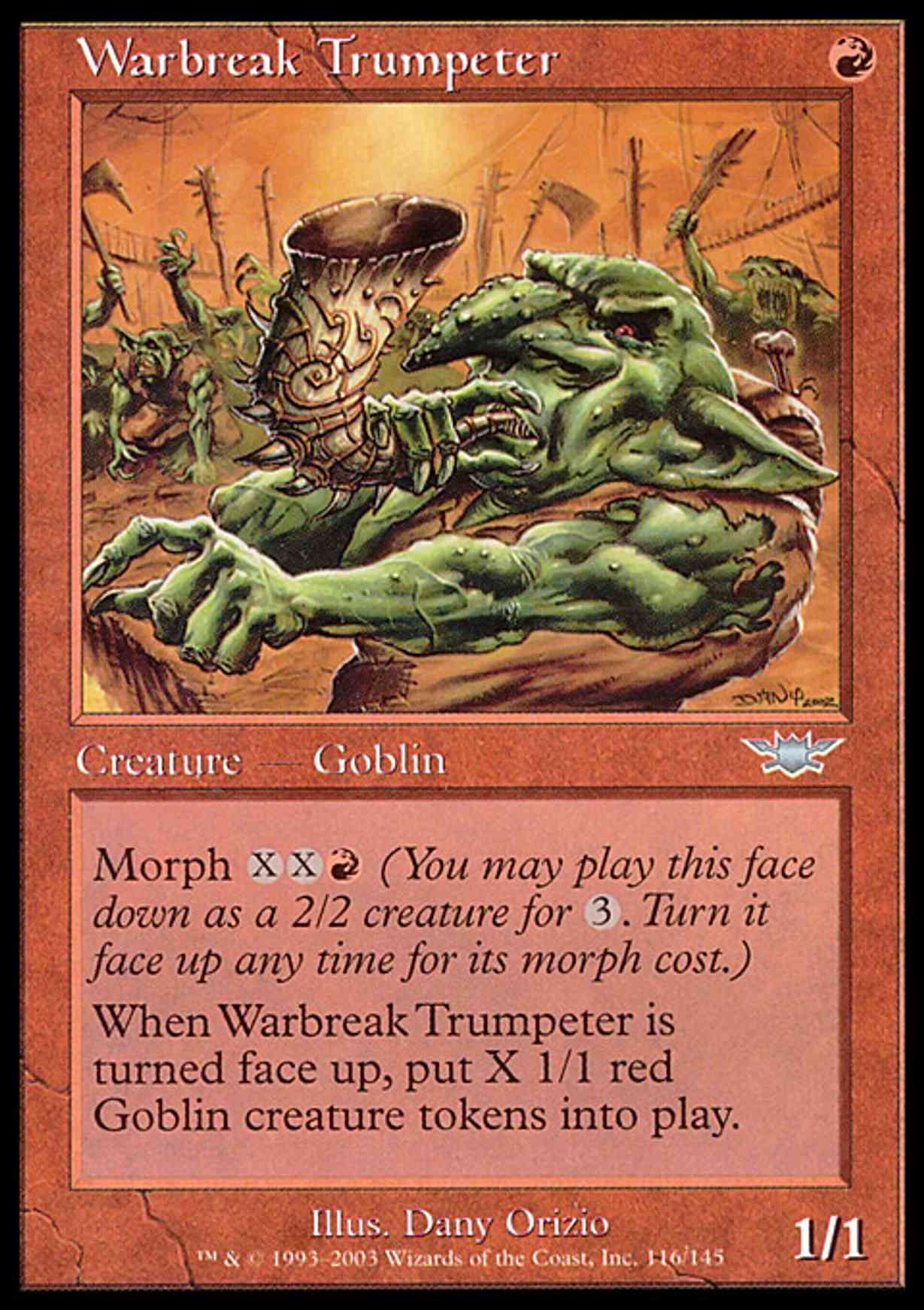 Warbreak Trumpeter magic card front