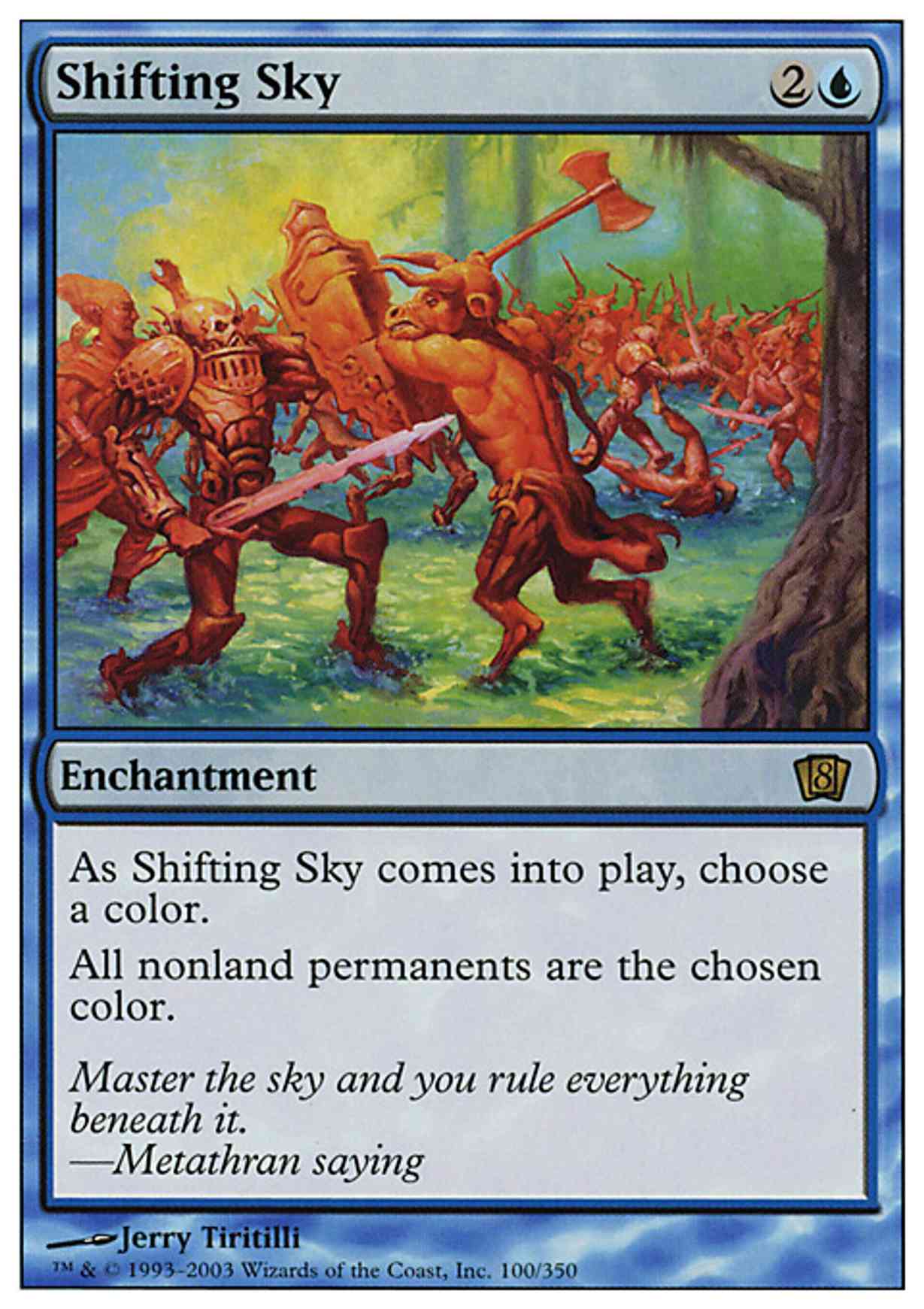 Shifting Sky magic card front