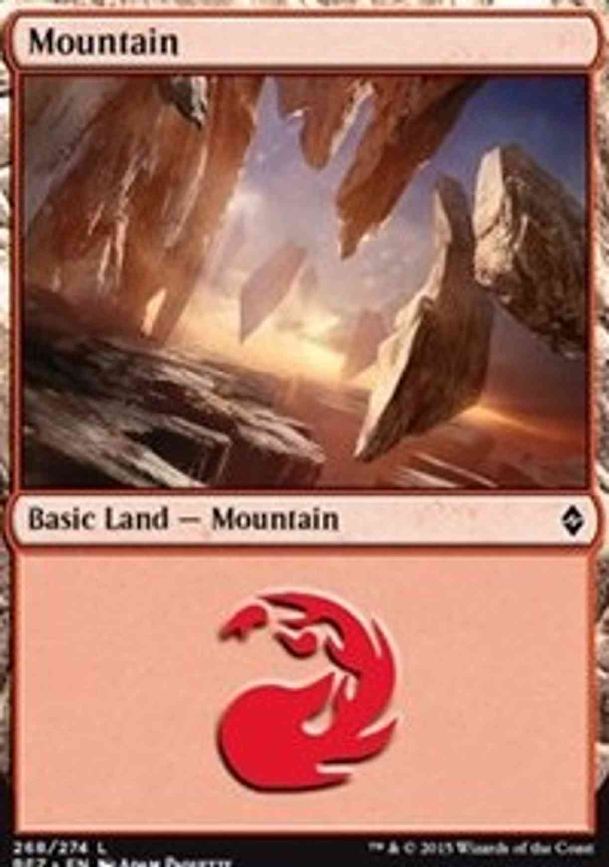 Mountain (268) magic card front