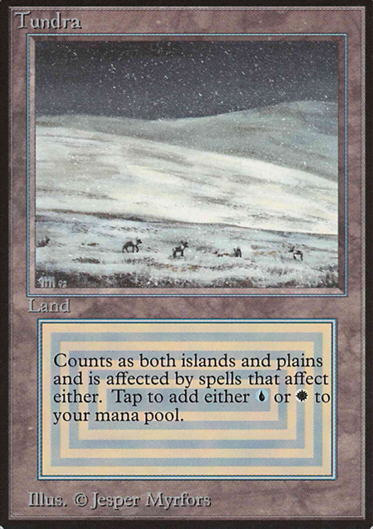 Tundra magic card front