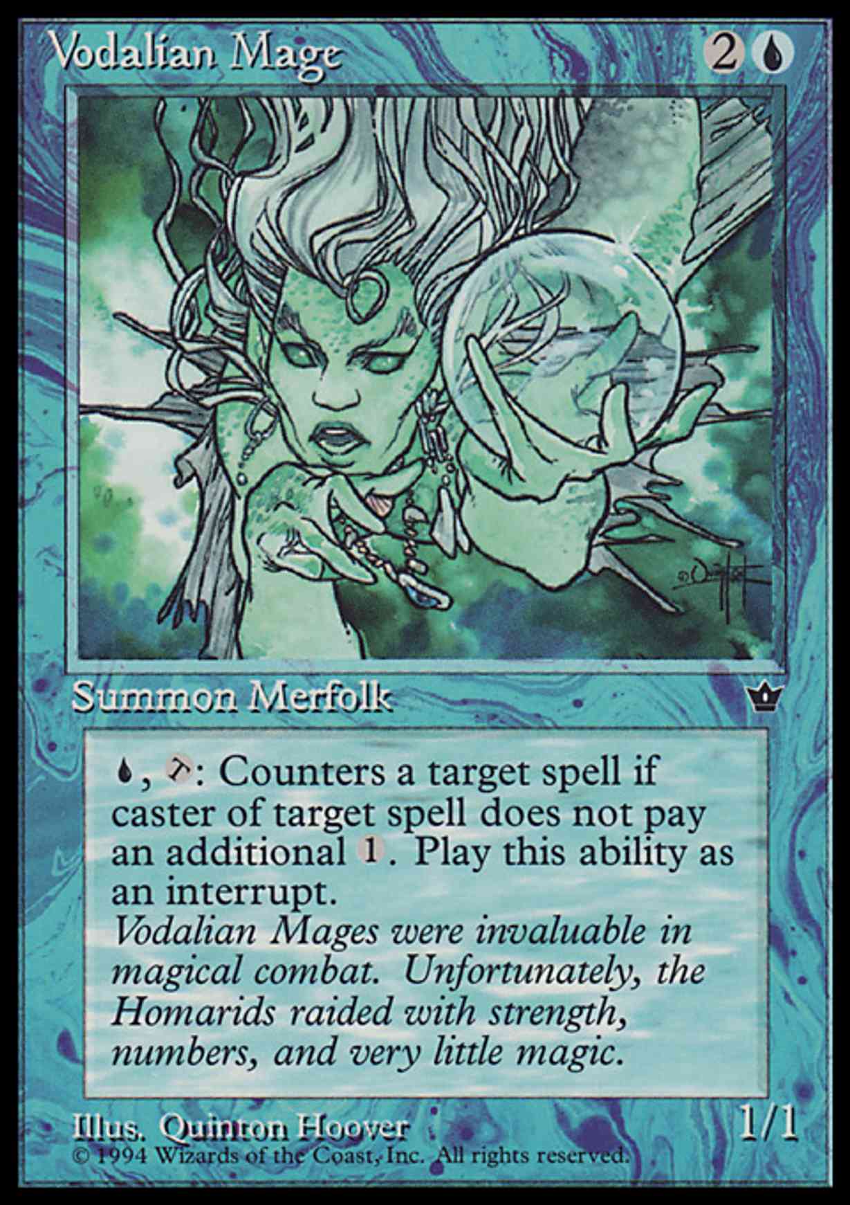 Vodalian Mage (Hoover) magic card front