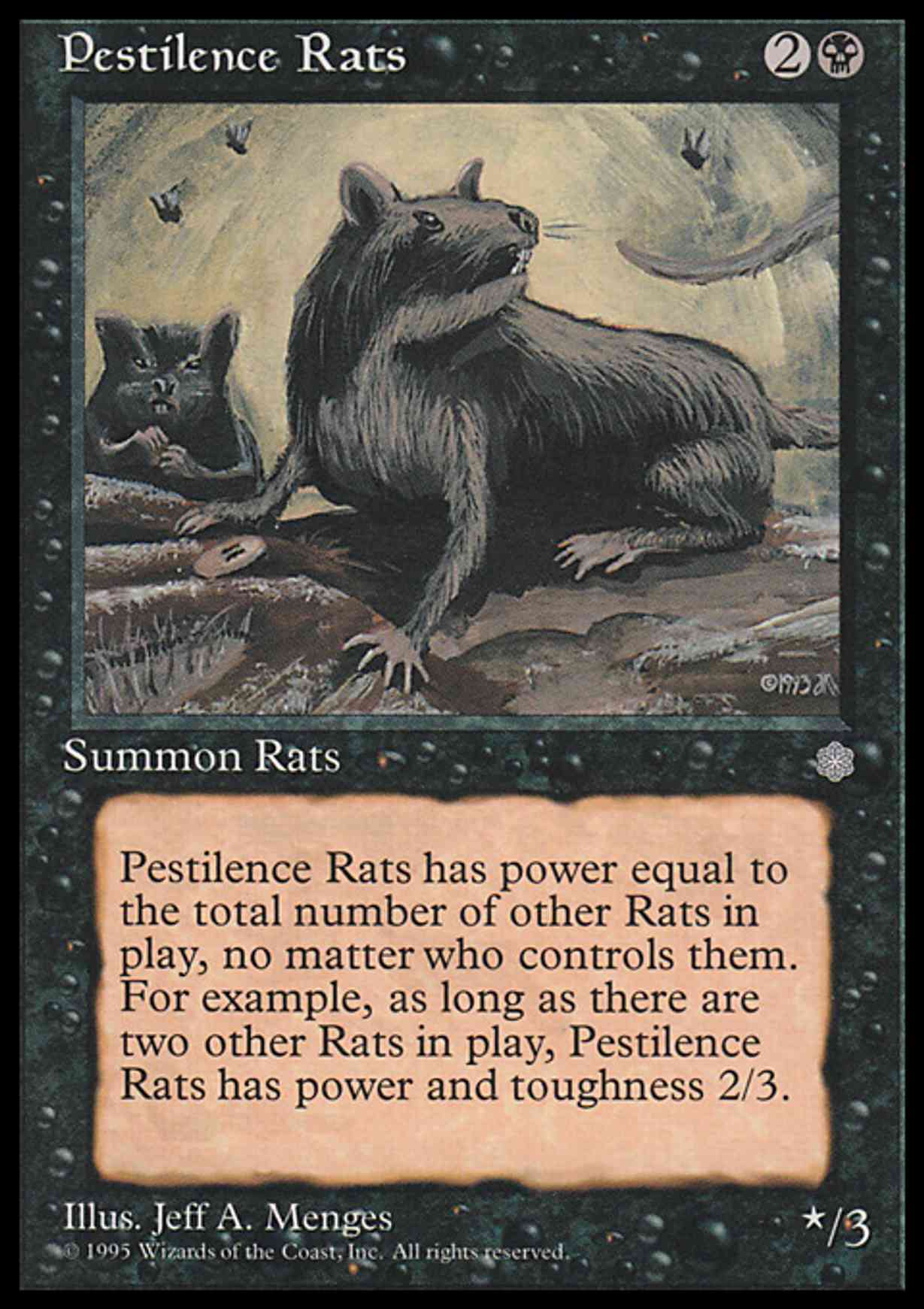 Pestilence Rats magic card front