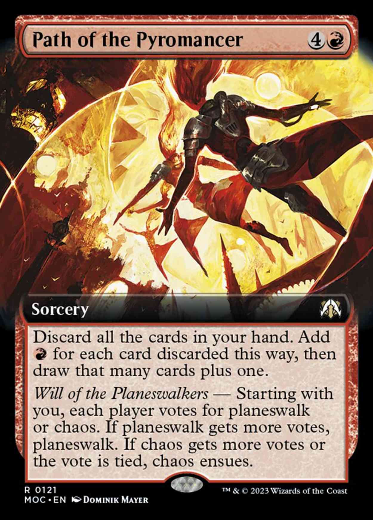 Path of the Pyromancer (Extended Art) magic card front