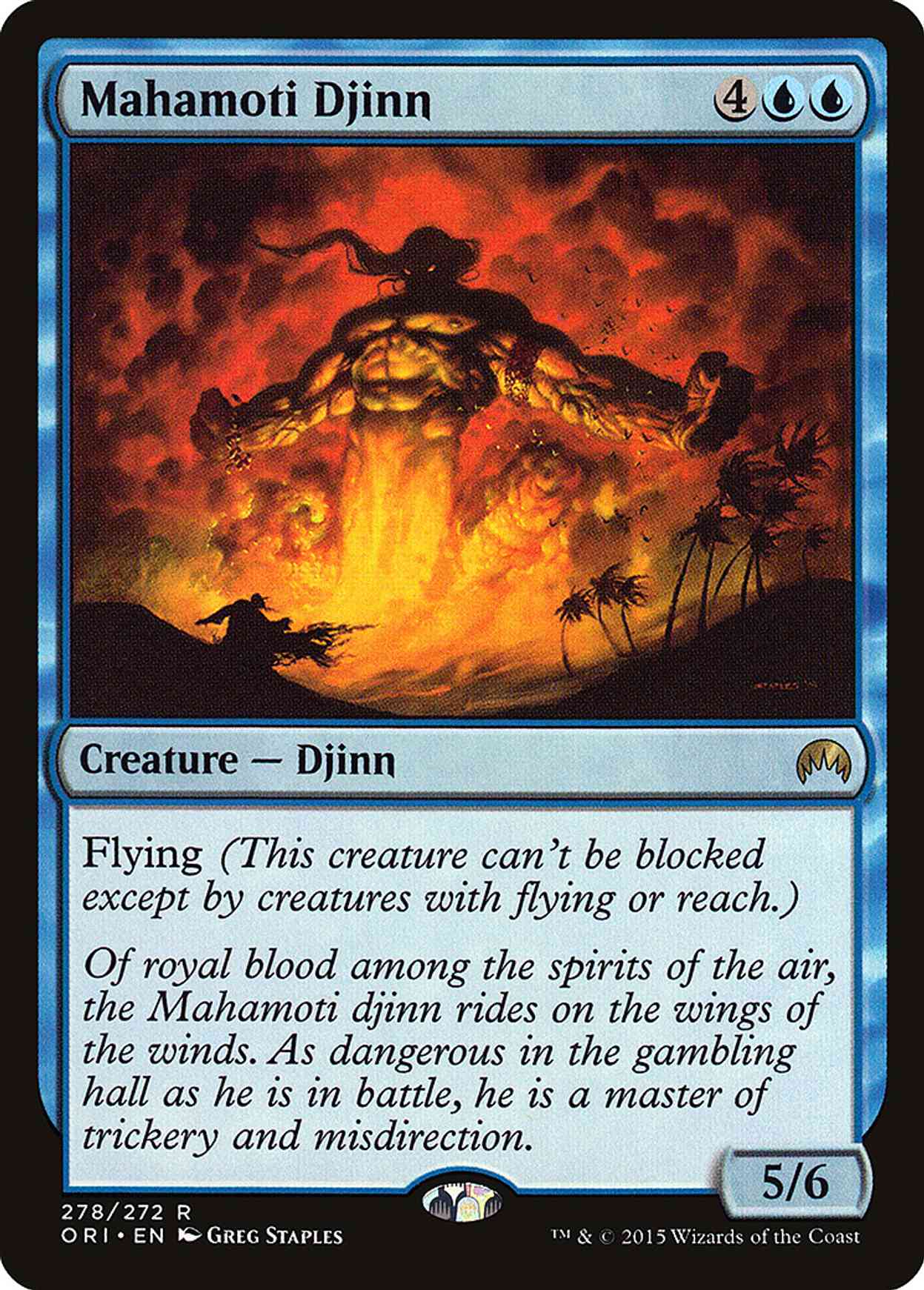 Mahamoti Djinn magic card front