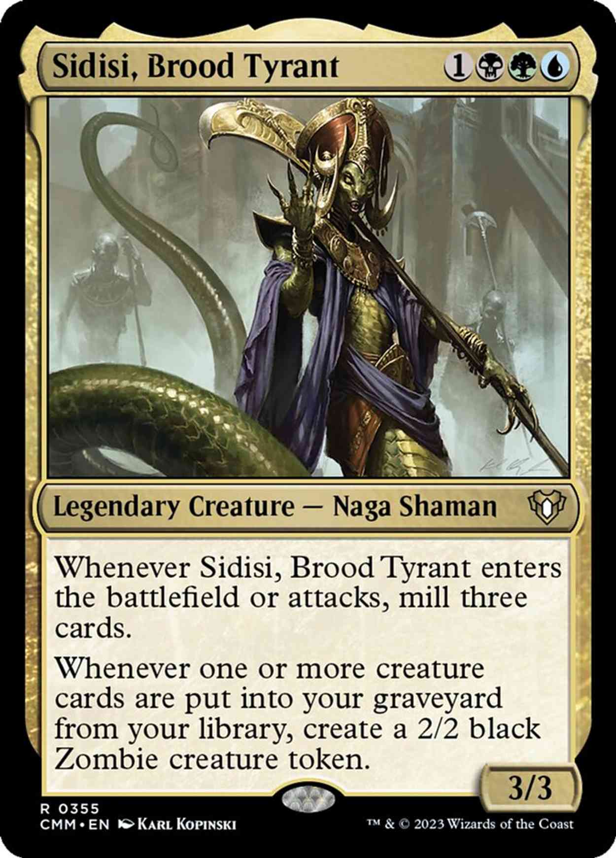 Sidisi, Brood Tyrant magic card front