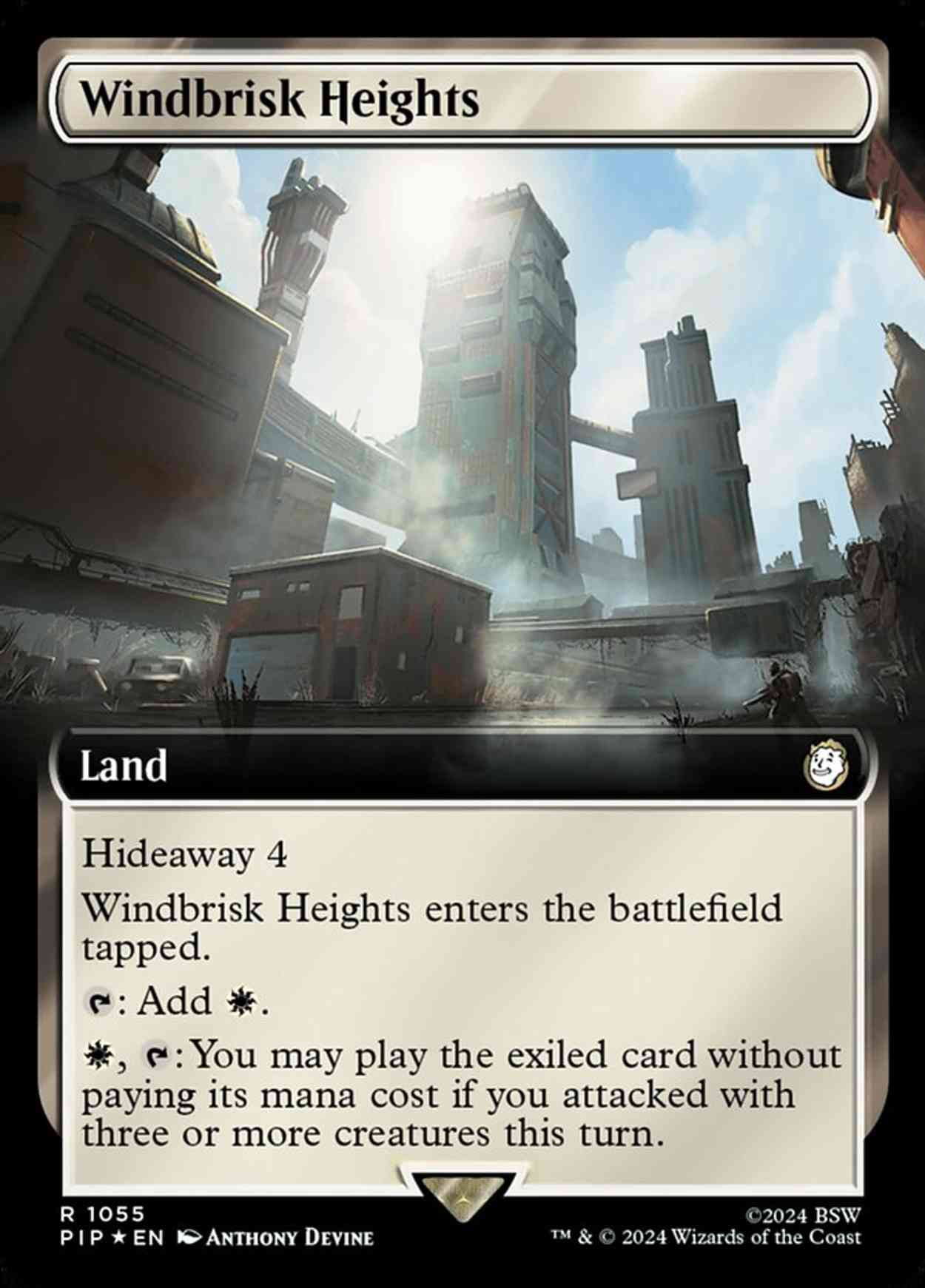 Windbrisk Heights (Extended Art) (Surge Foil) magic card front