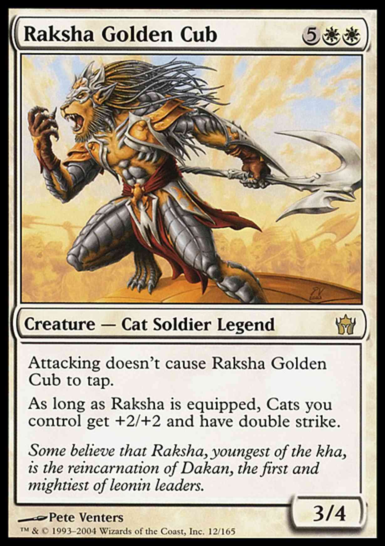 Raksha Golden Cub magic card front