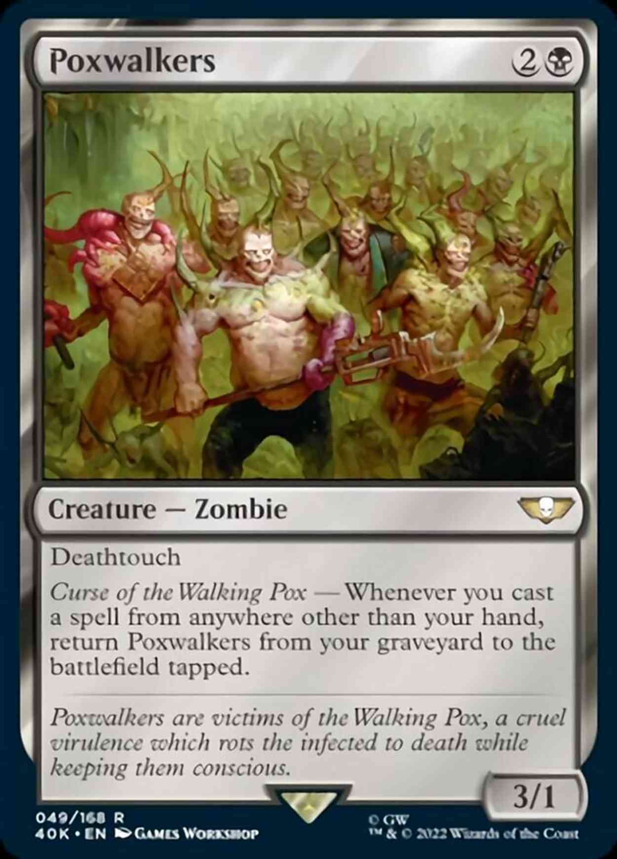 Poxwalkers magic card front