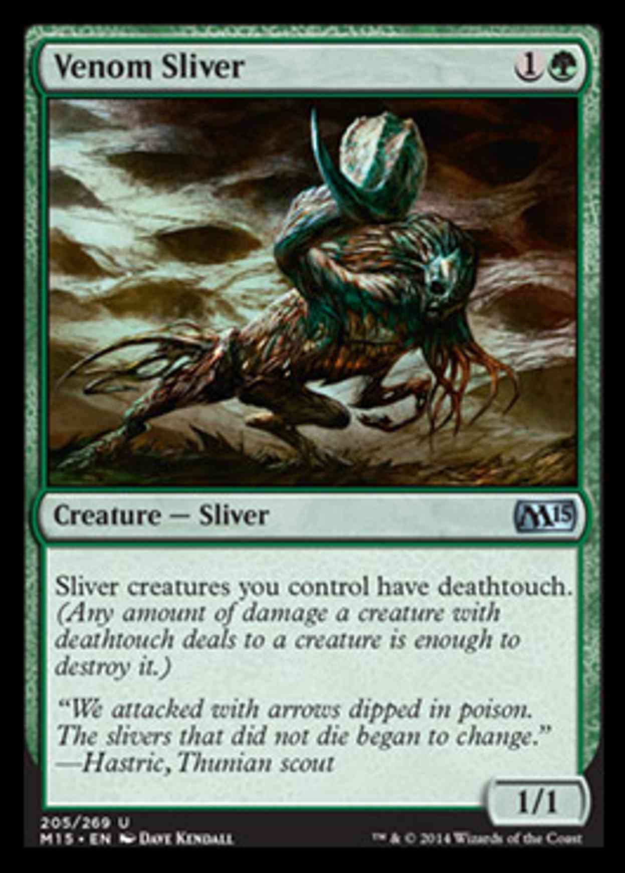 Venom Sliver magic card front