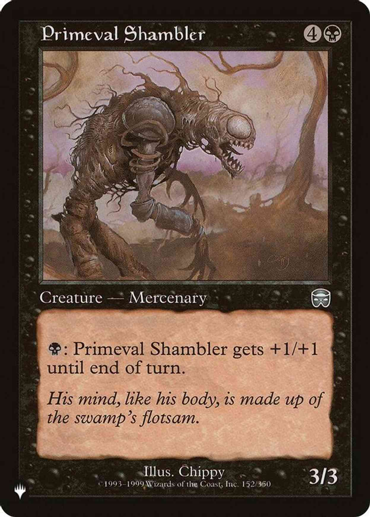 Primeval Shambler magic card front