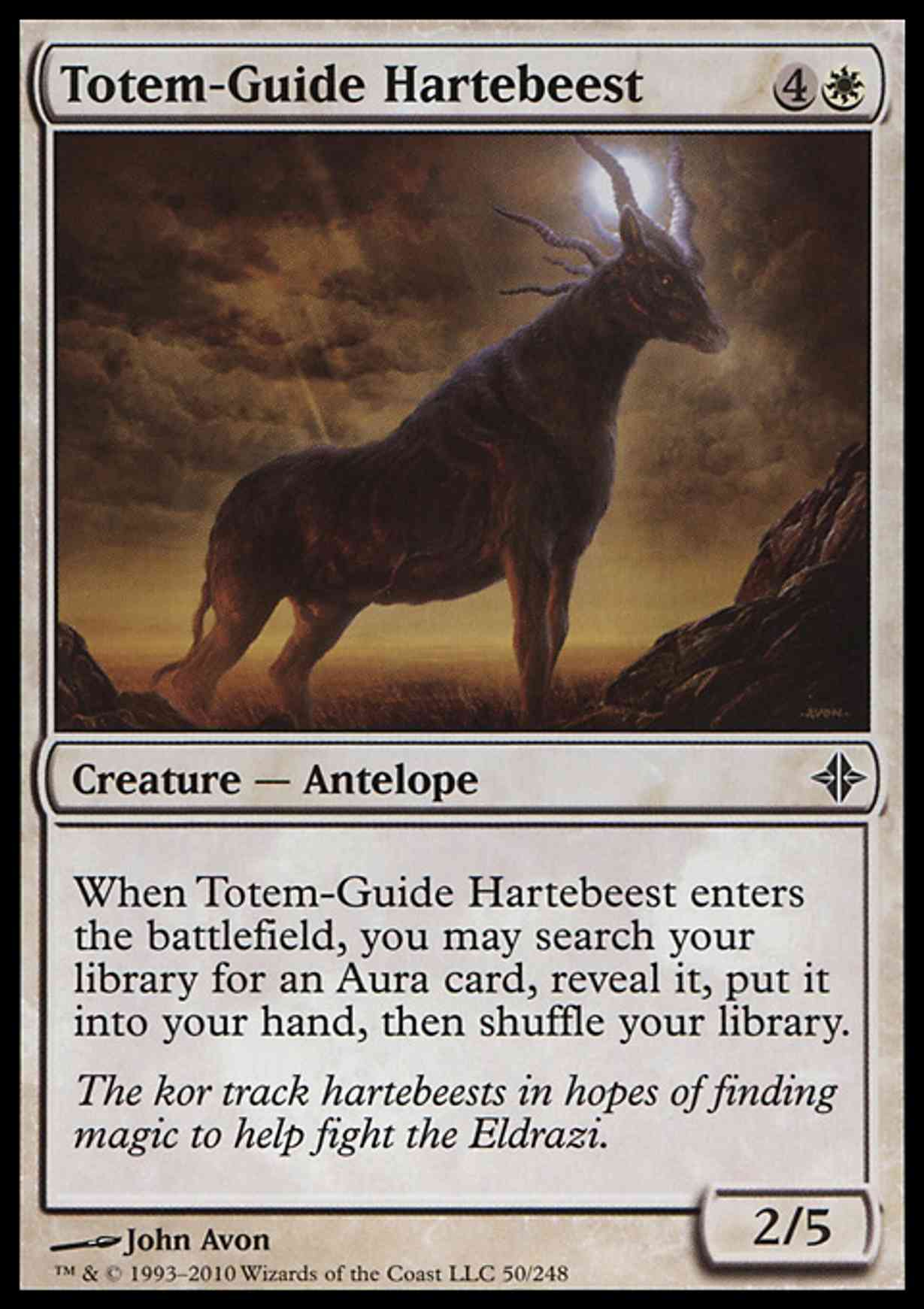 Totem-Guide Hartebeest magic card front