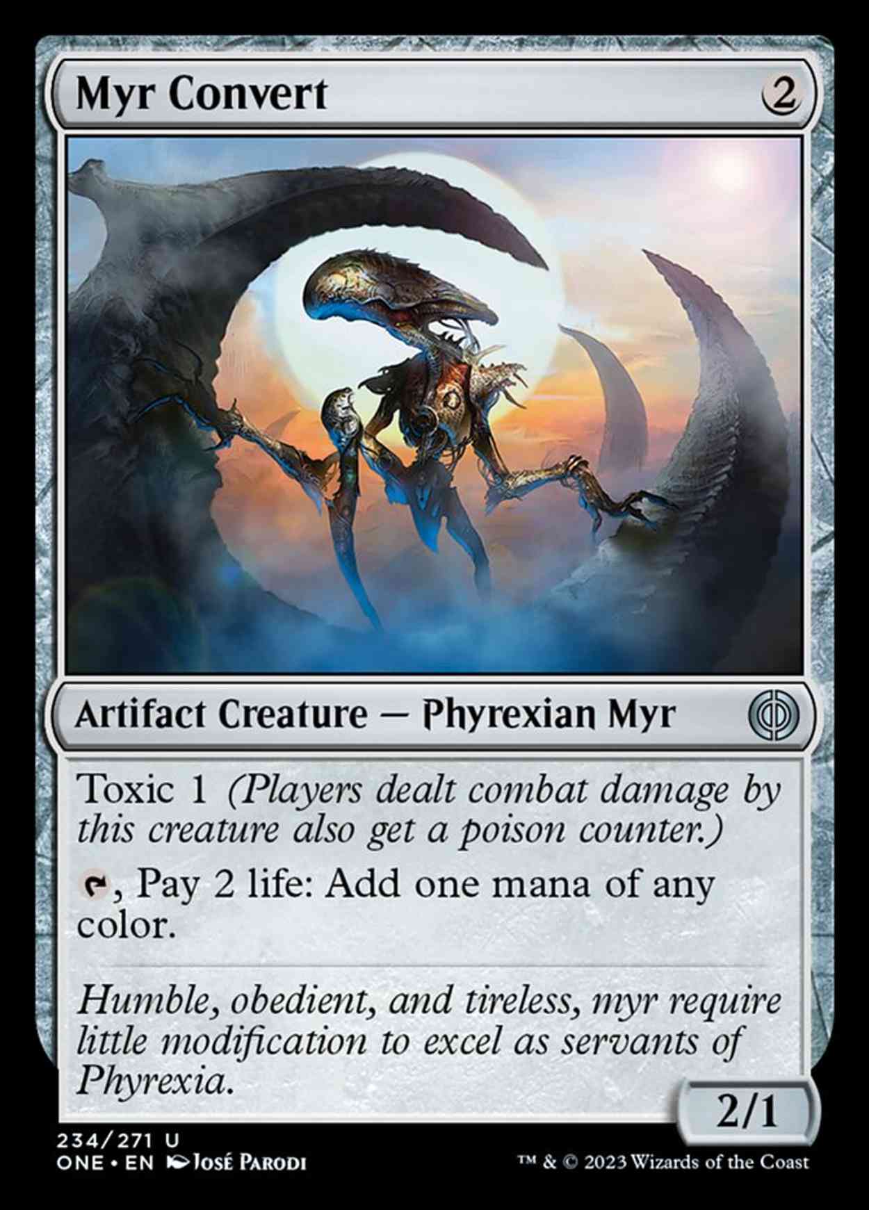 Myr Convert magic card front