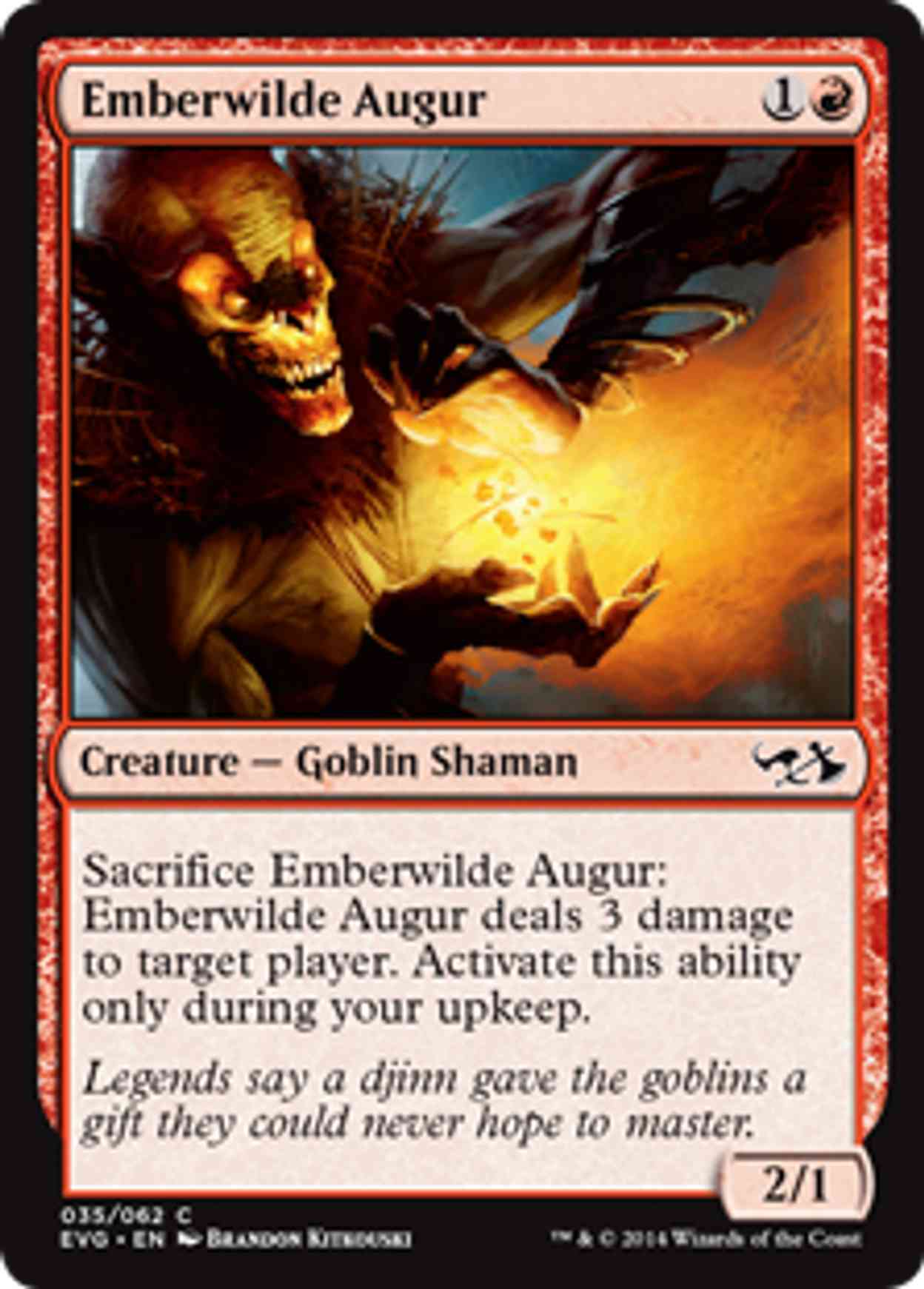 Emberwilde Augur magic card front