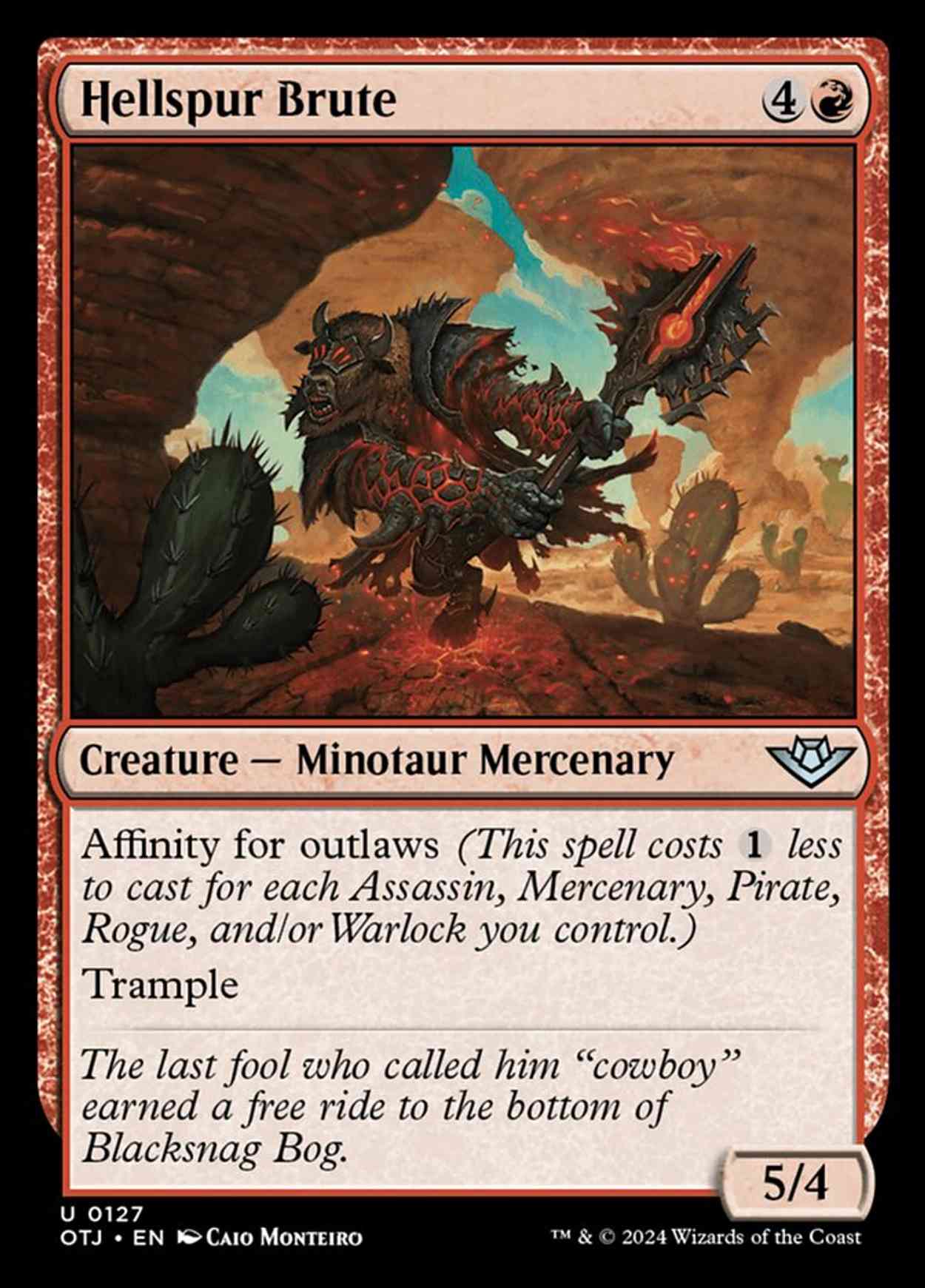 Hellspur Brute magic card front