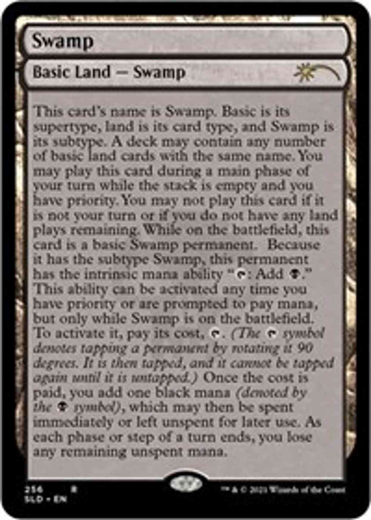 Swamp (256) (Full-Text Lands) magic card front