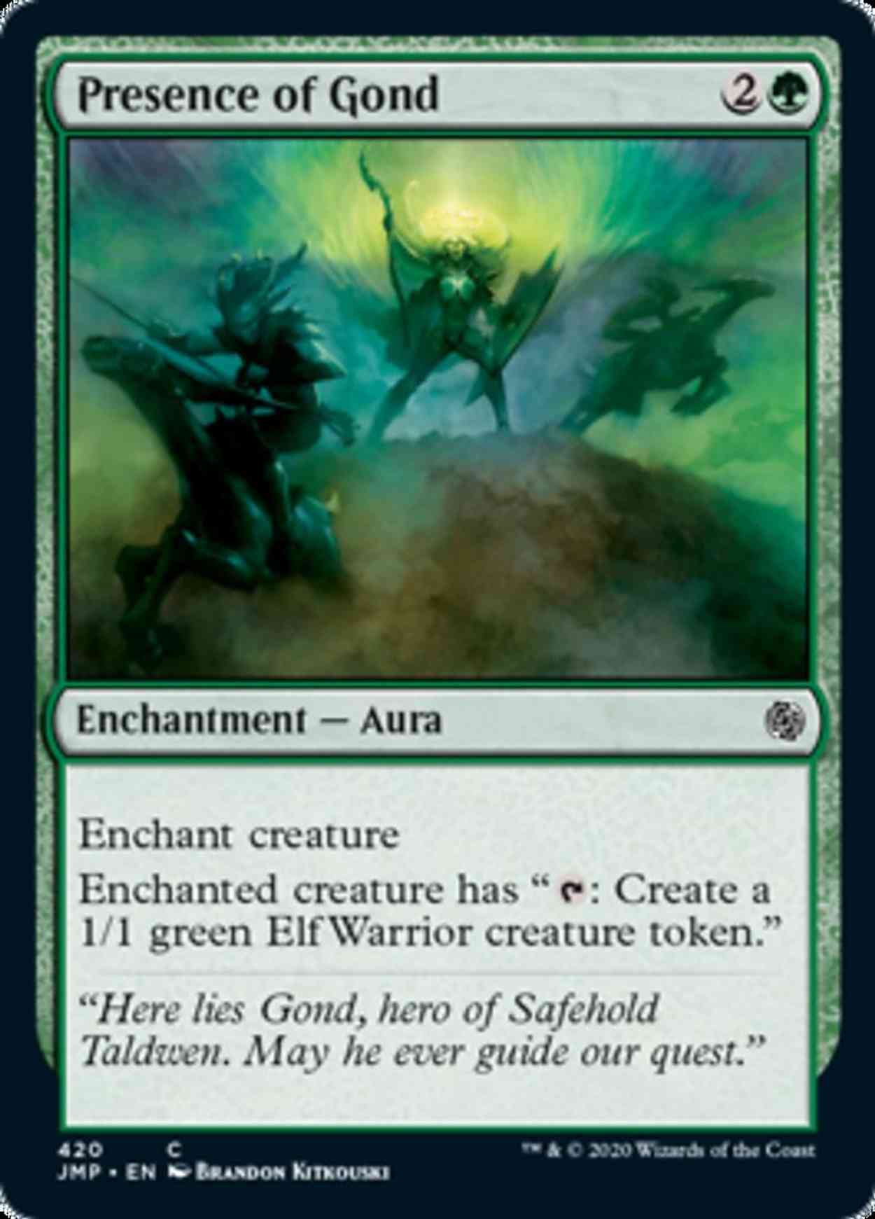 Presence of Gond magic card front