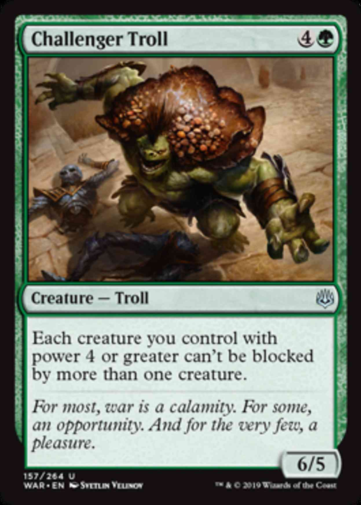 Challenger Troll magic card front