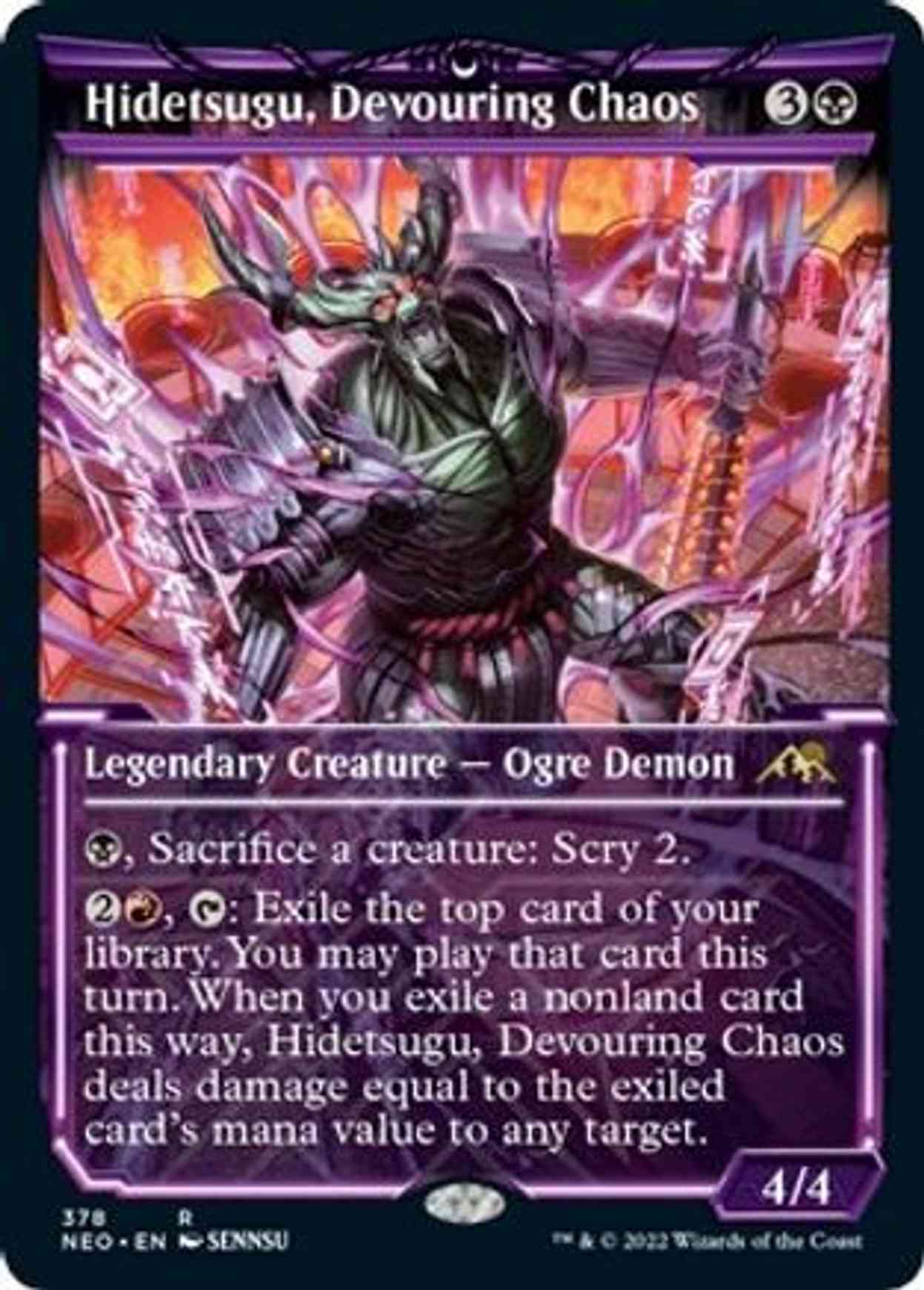 Hidetsugu, Devouring Chaos (Showcase) magic card front