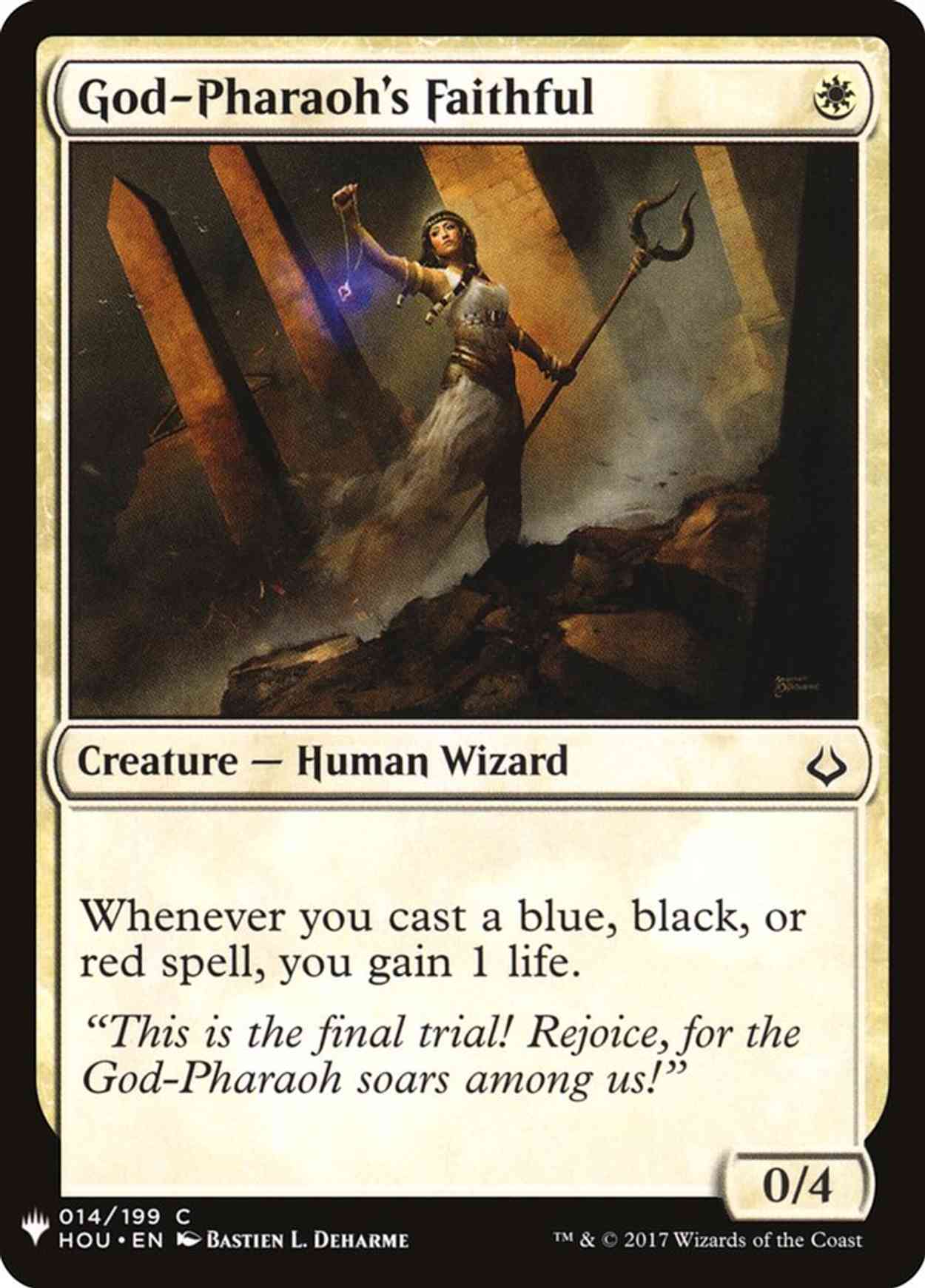 God-Pharaoh's Faithful magic card front