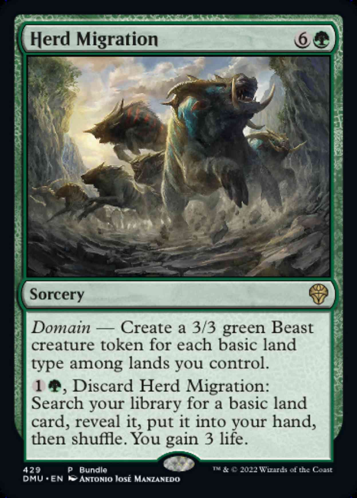 Herd Migration (DMU Bundle) magic card front