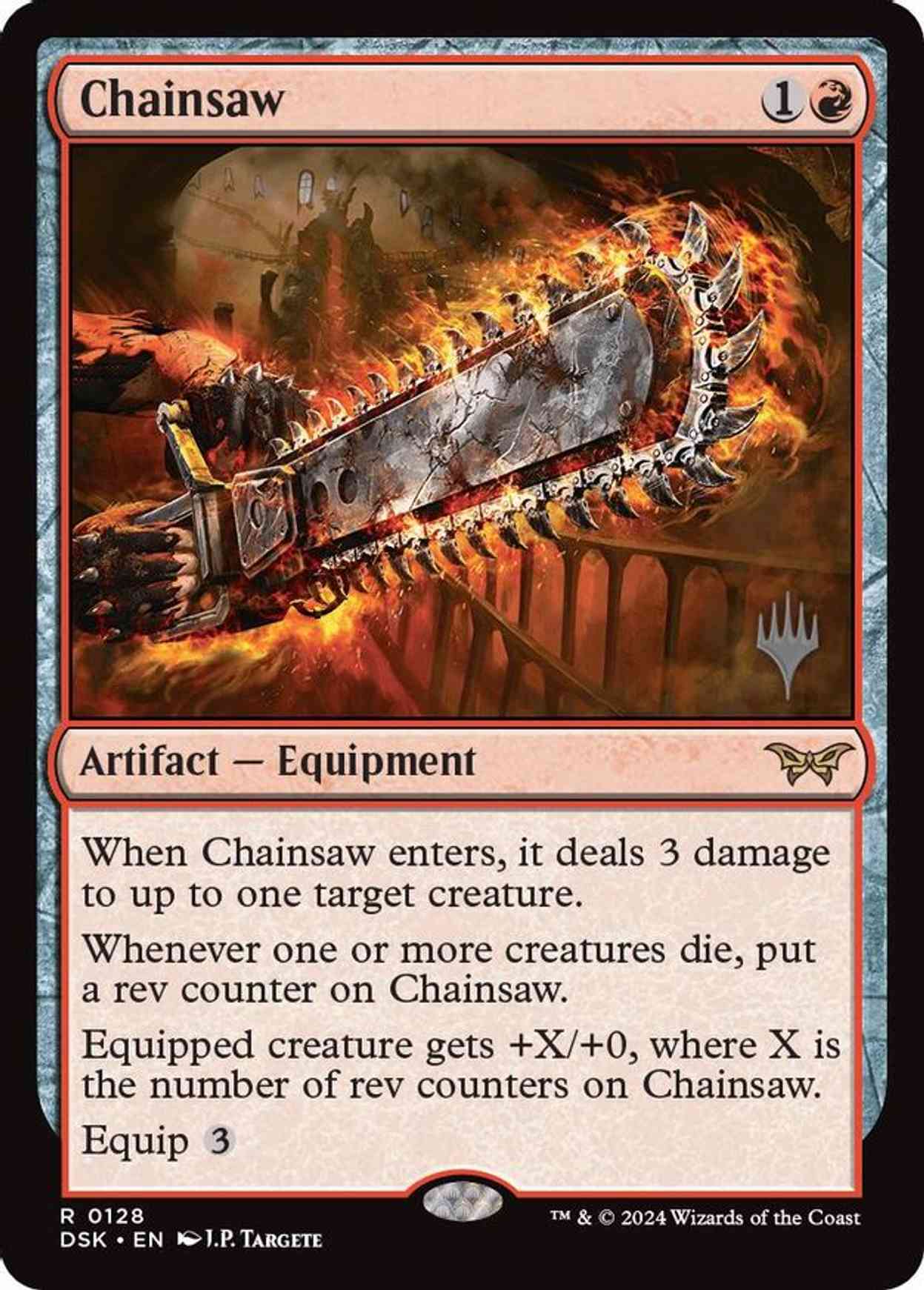 Chainsaw magic card front