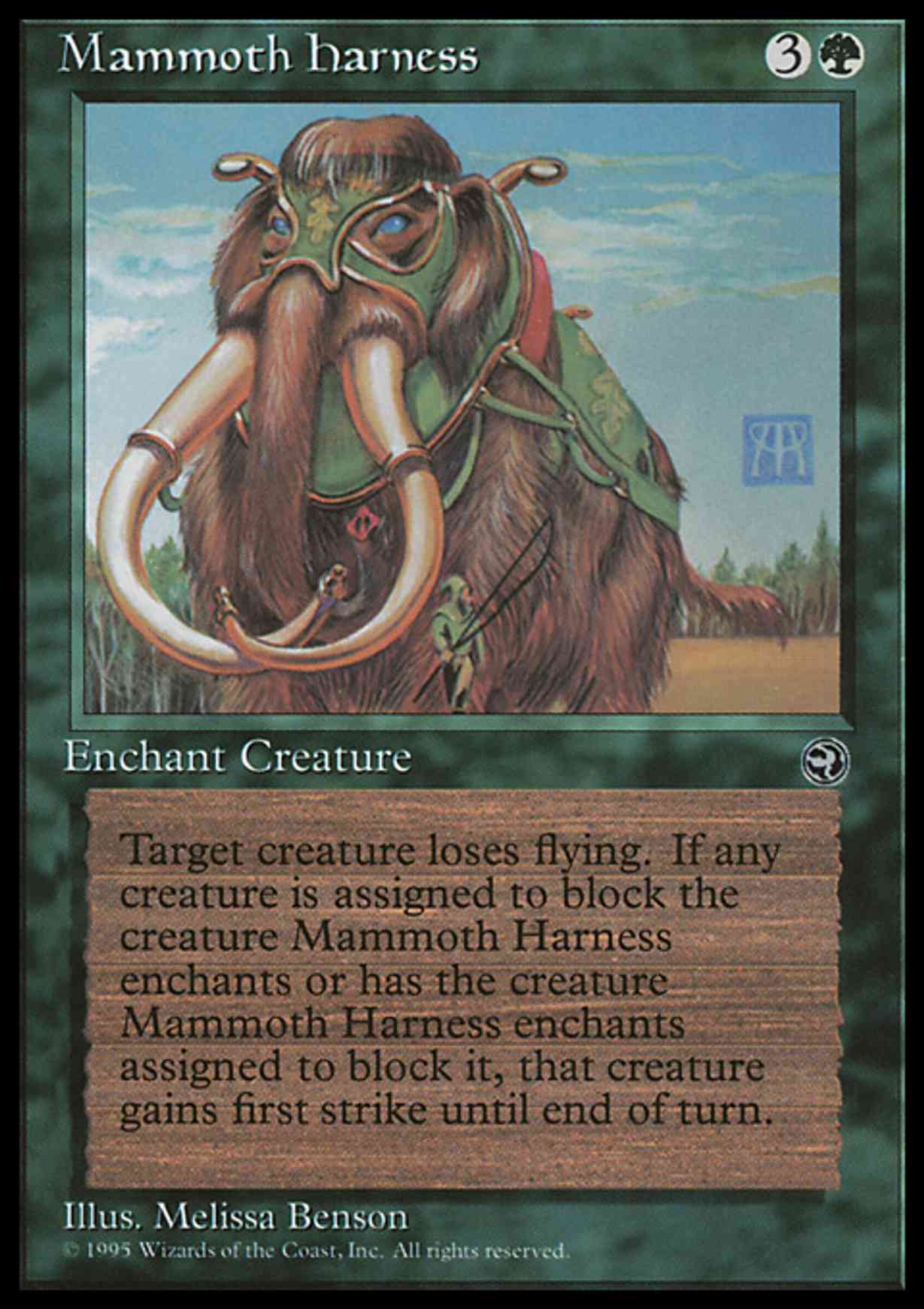 Mammoth Harness magic card front