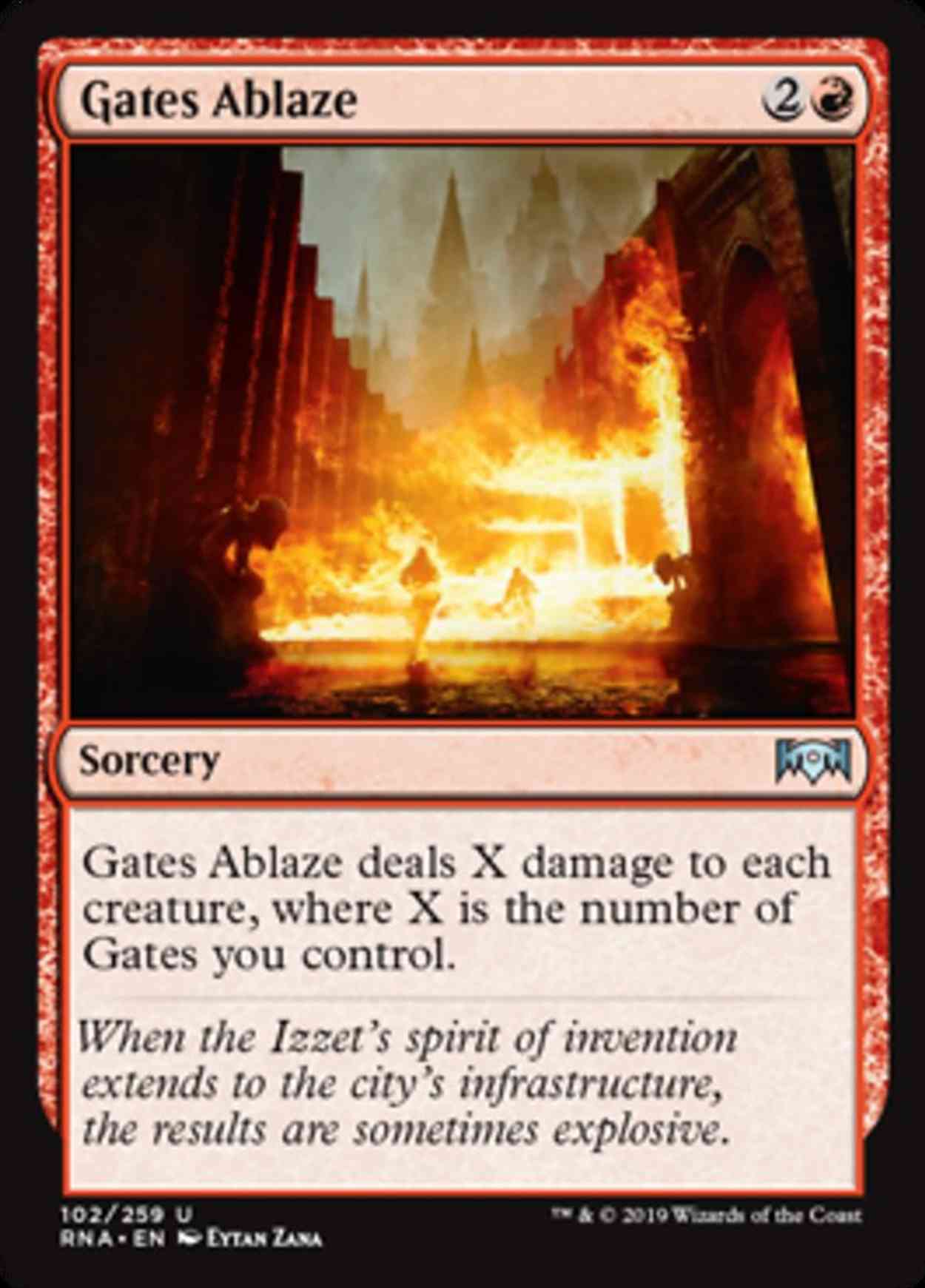 Gates Ablaze magic card front