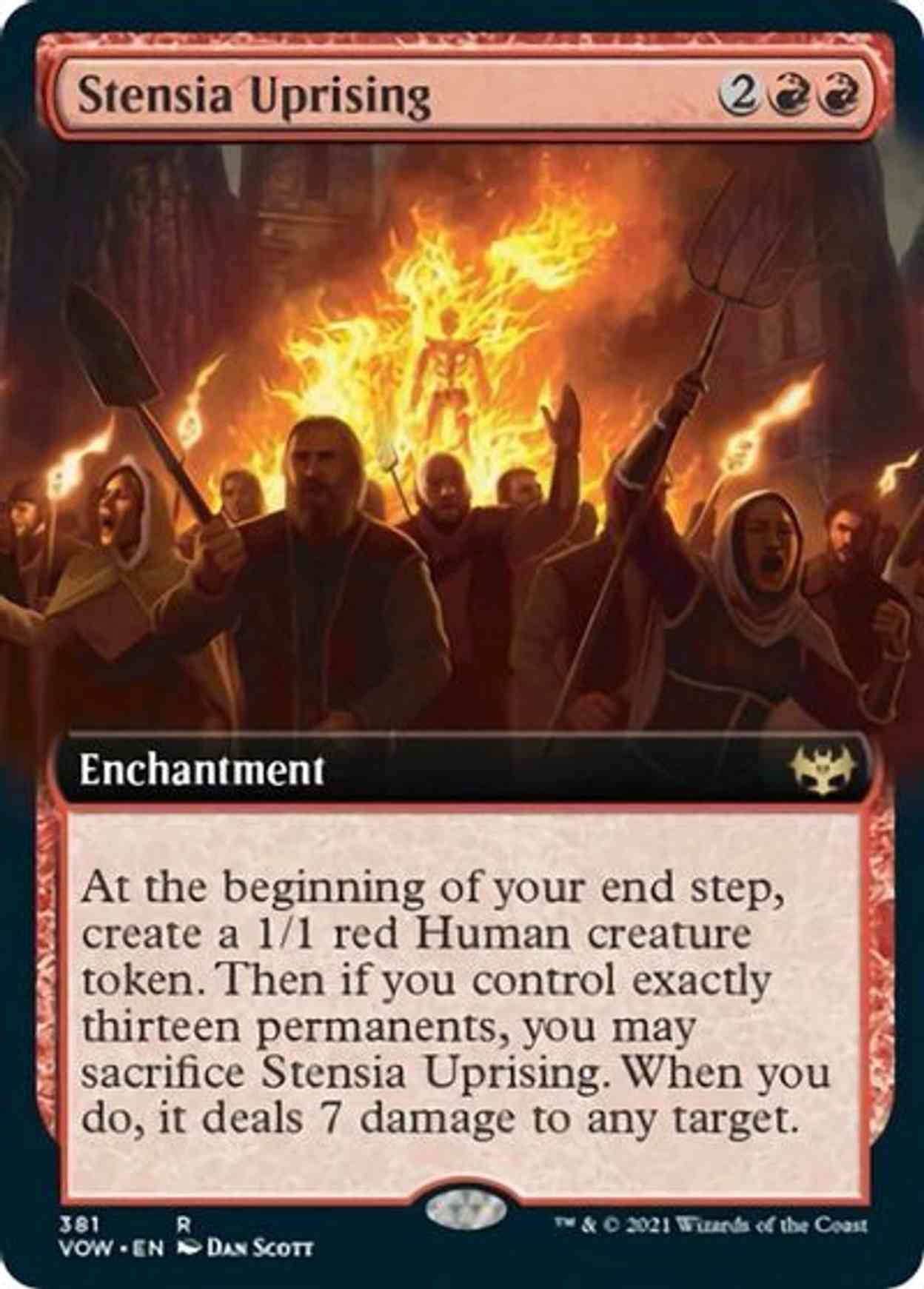 Stensia Uprising (Extended Art) magic card front