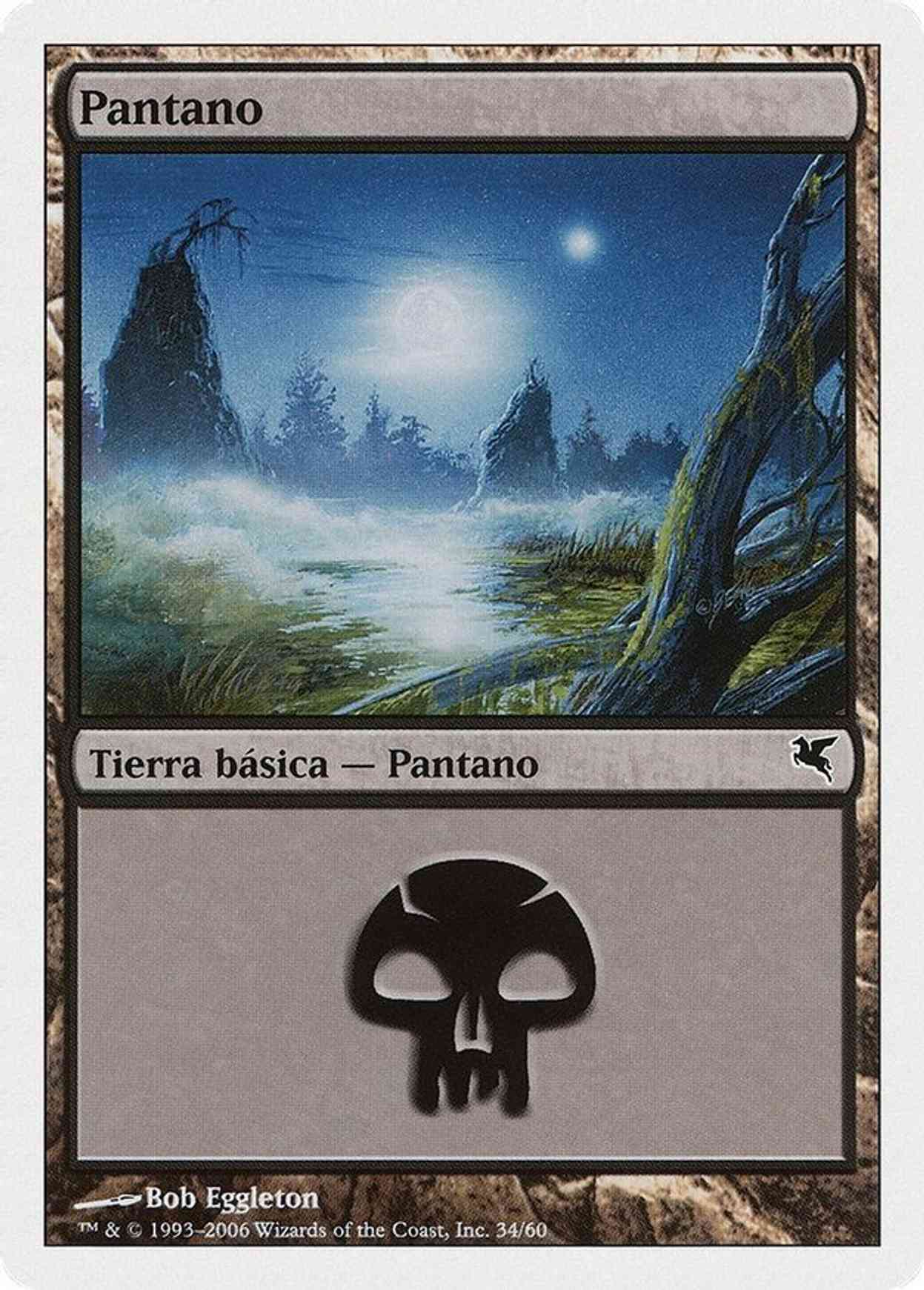 Swamp (Spanish) - "Pantano" (F34) magic card front