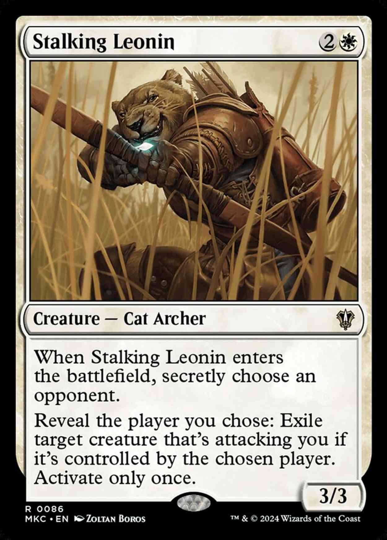 Stalking Leonin magic card front