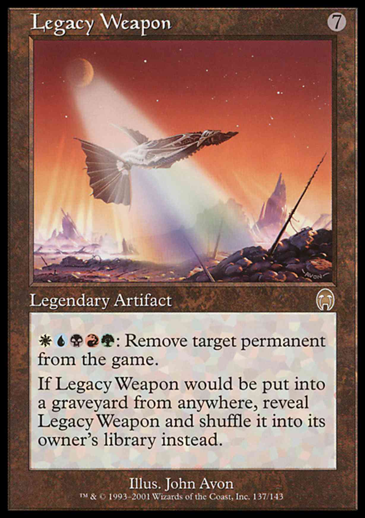 Legacy Weapon magic card front