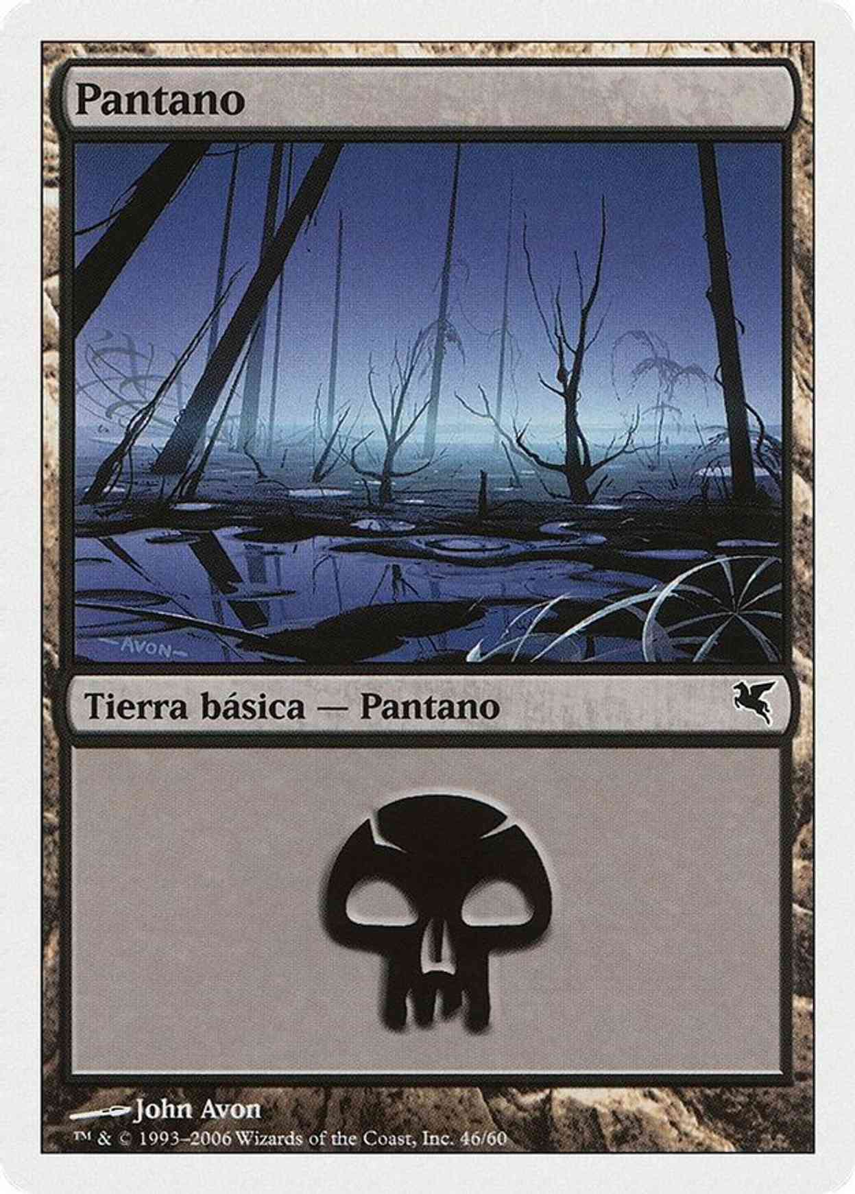 Swamp (Spanish) - "Pantano" (D46) magic card front