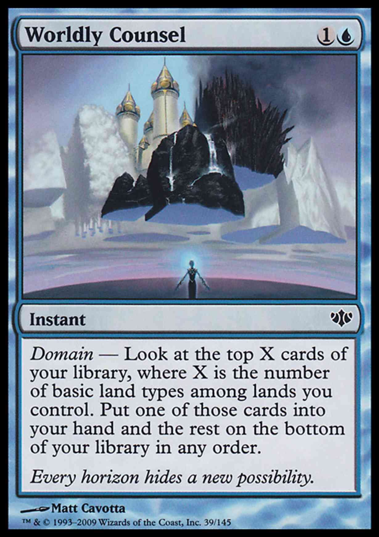 Worldly Counsel magic card front