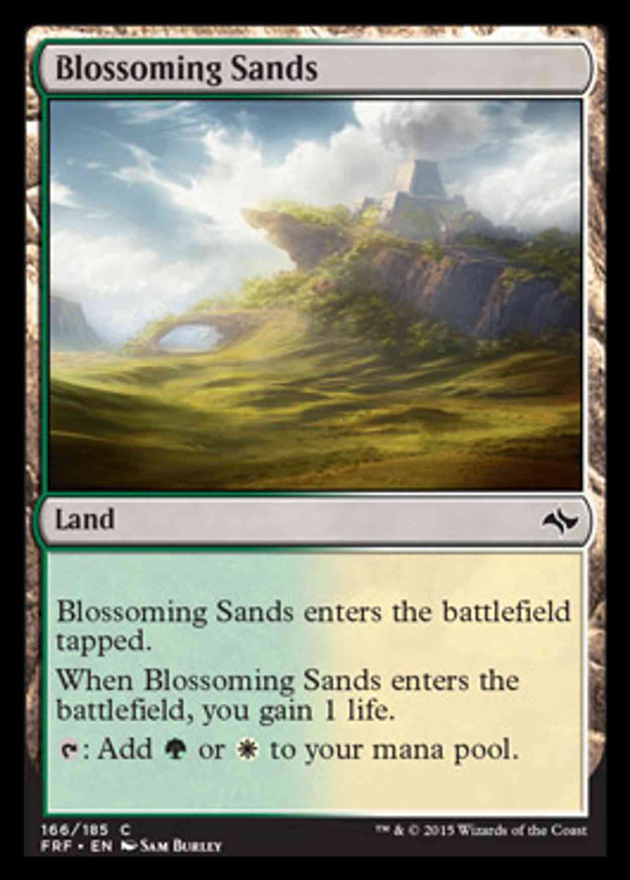 Blossoming Sands magic card front