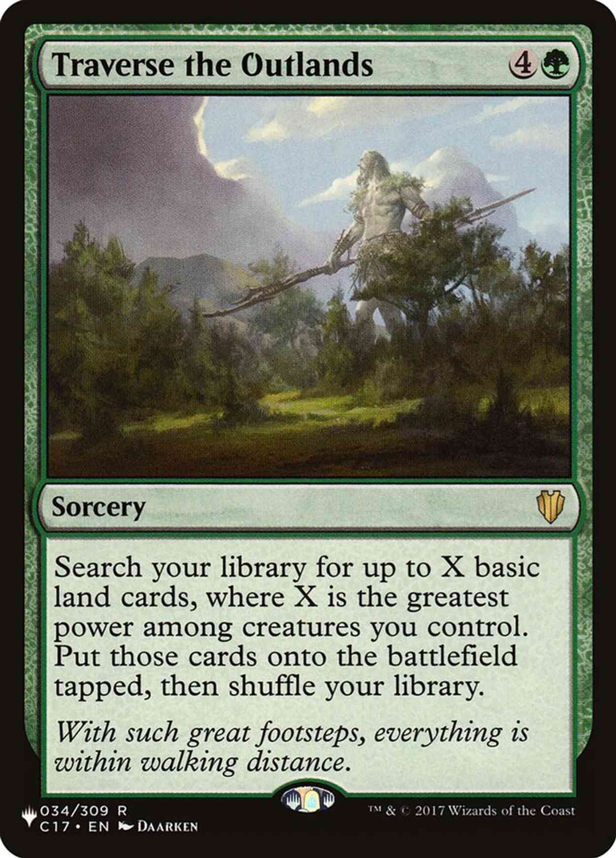 Traverse the Outlands magic card front