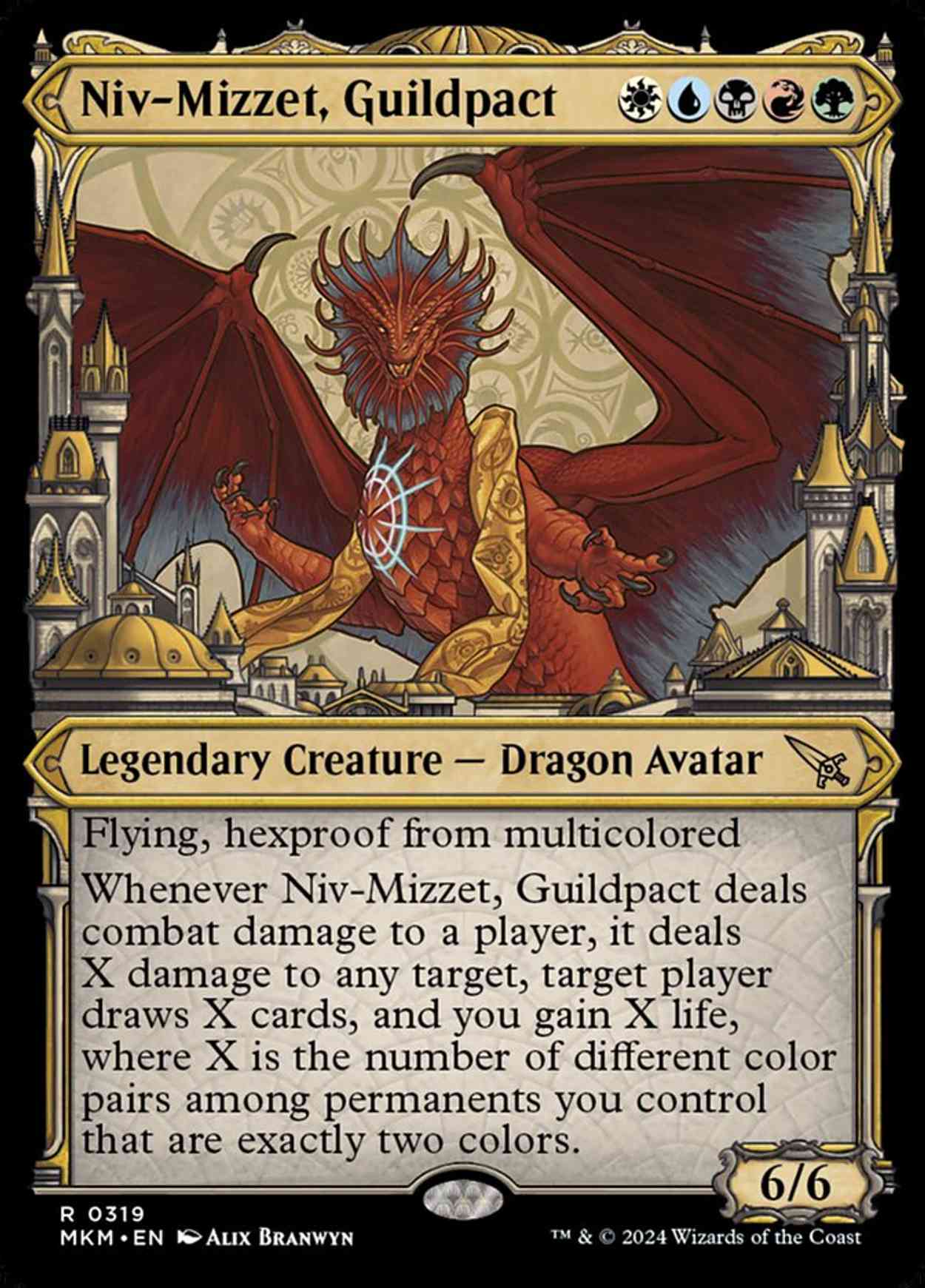 Niv-Mizzet, Guildpact (Showcase) magic card front