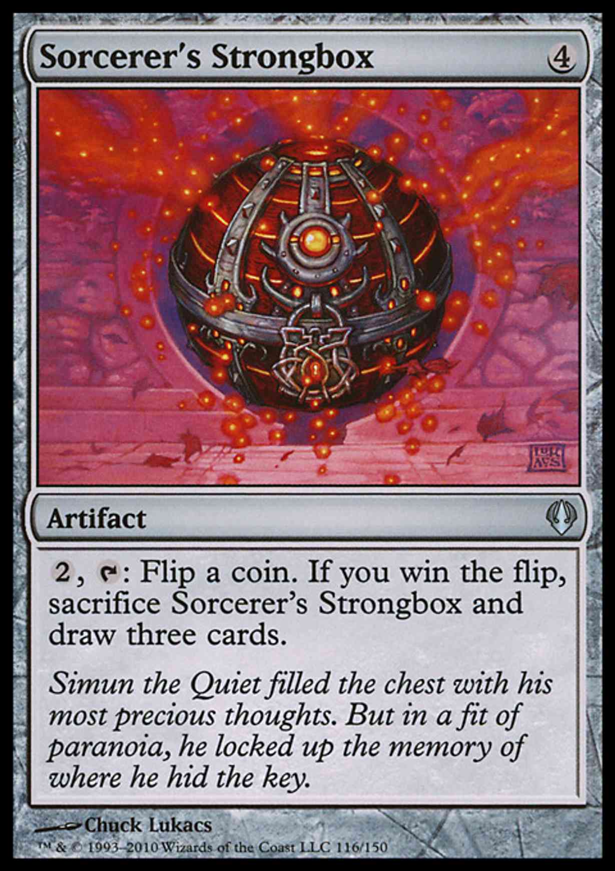 Sorcerer's Strongbox magic card front