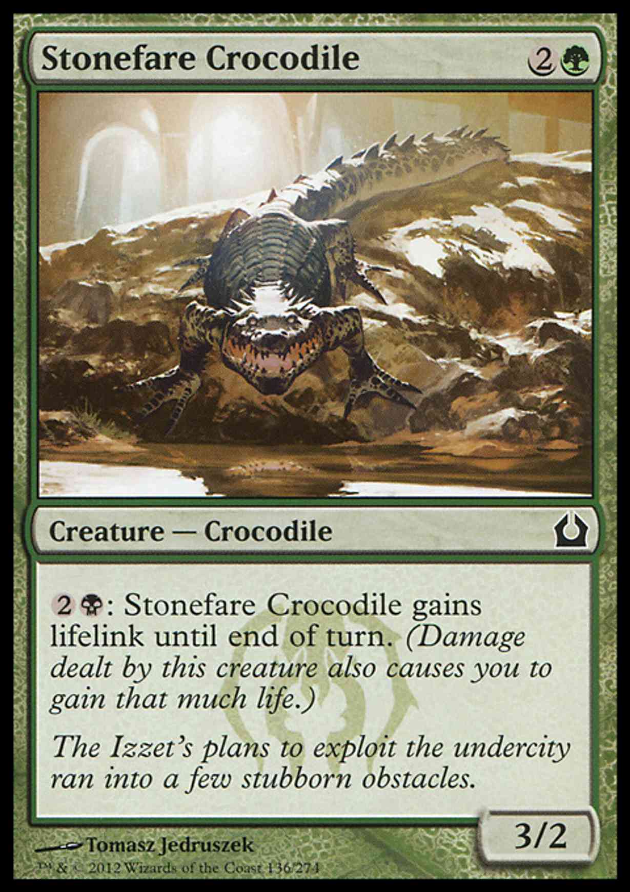 Stonefare Crocodile magic card front