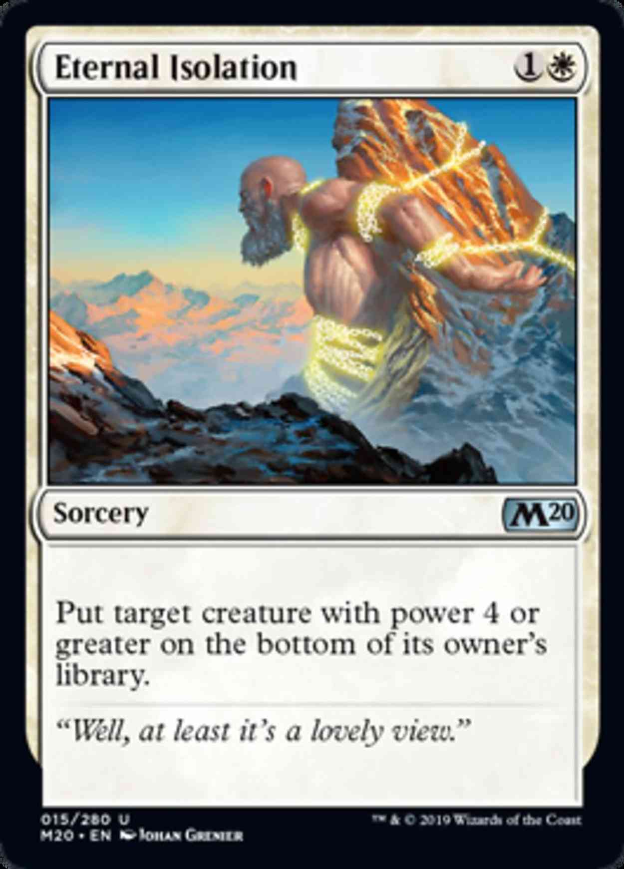 Eternal Isolation magic card front