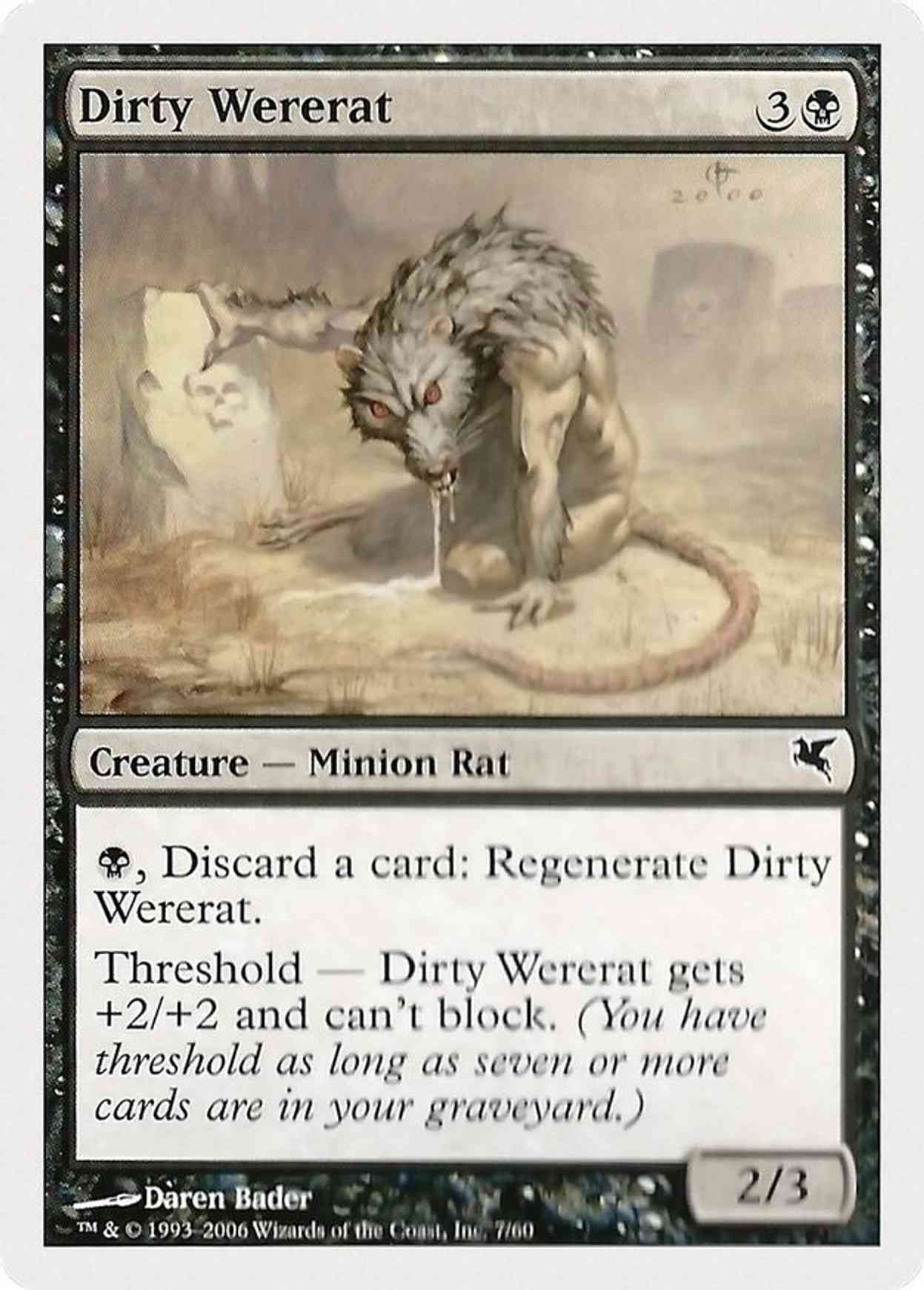 Dirty Wererat (7) magic card front