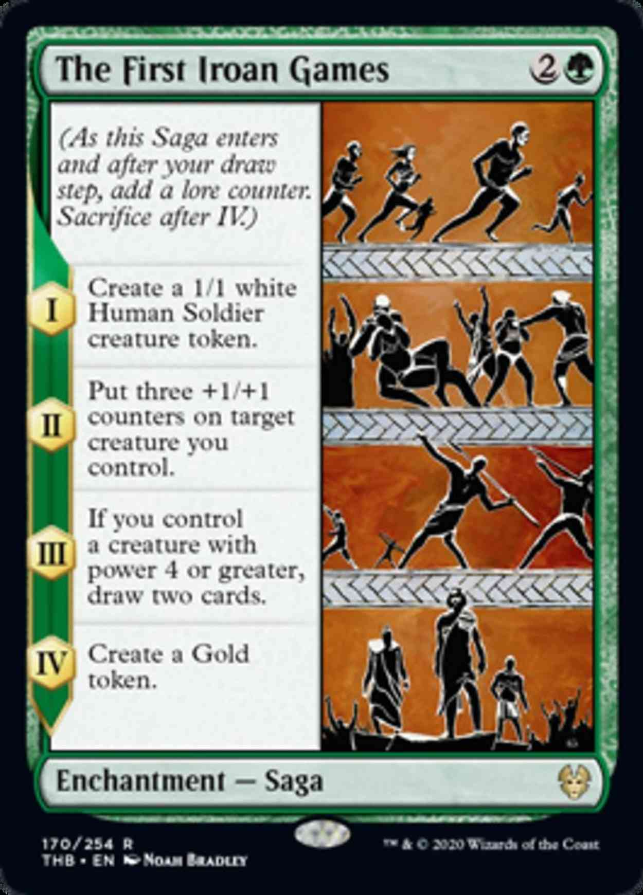The First Iroan Games magic card front