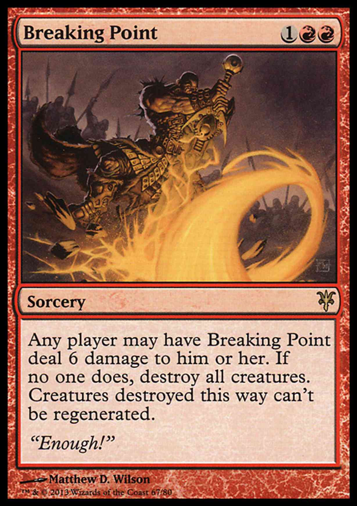Breaking Point magic card front