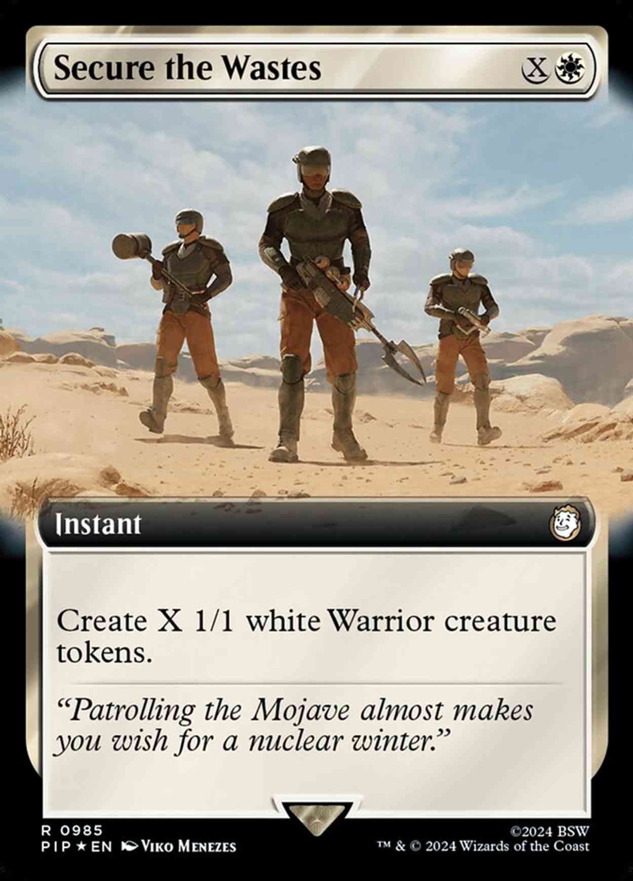 Secure the Wastes (Extended Art) (Surge Foil) magic card front