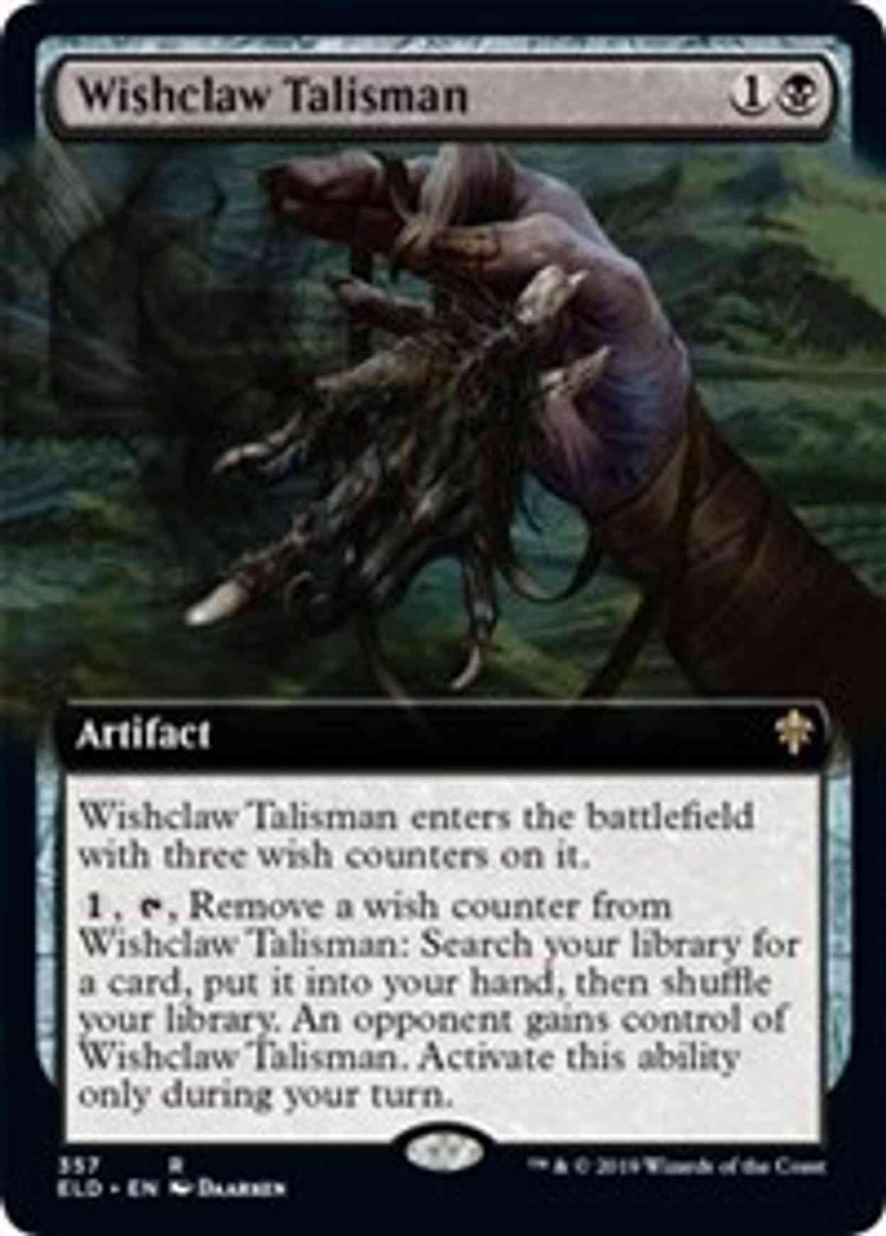 Wishclaw Talisman (Extended Art) magic card front