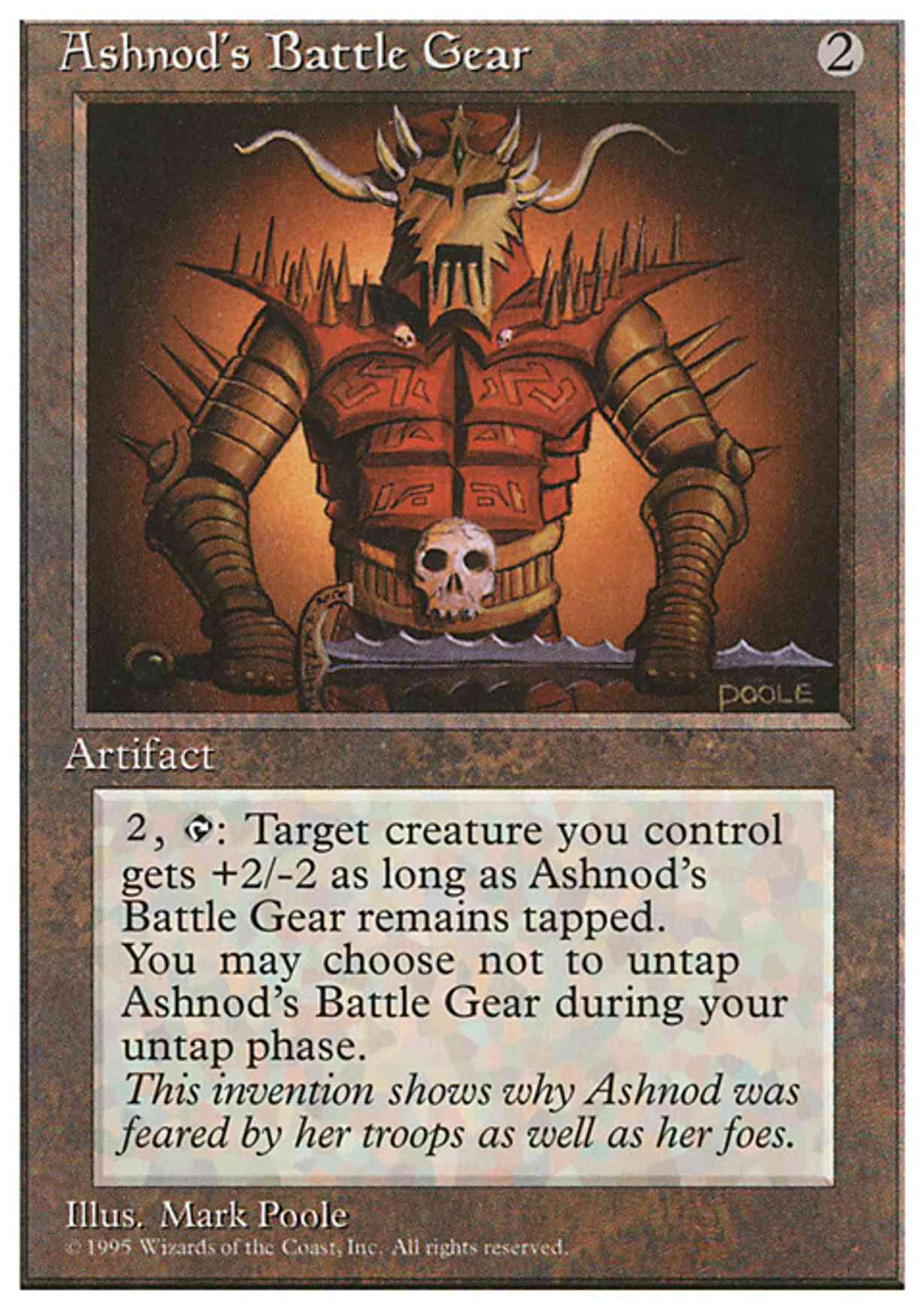 Ashnod's Battle Gear magic card front
