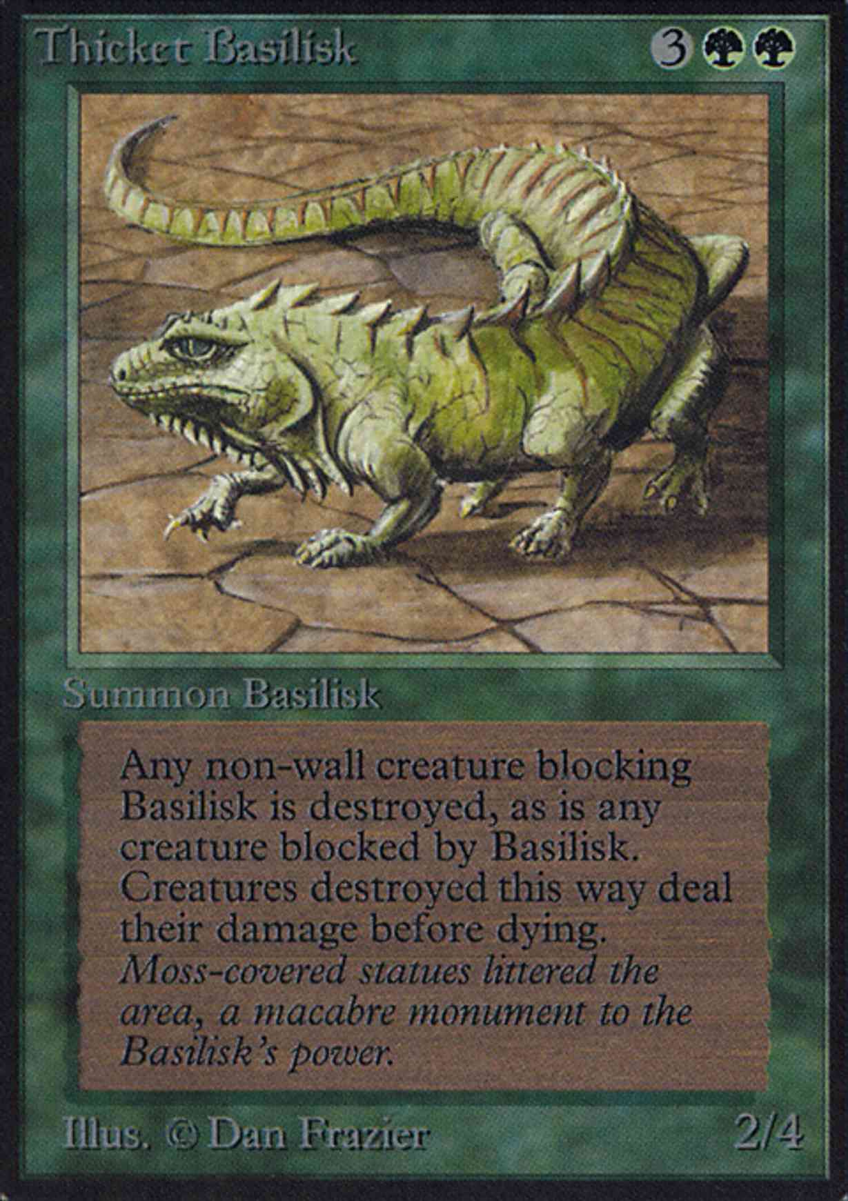 Thicket Basilisk magic card front